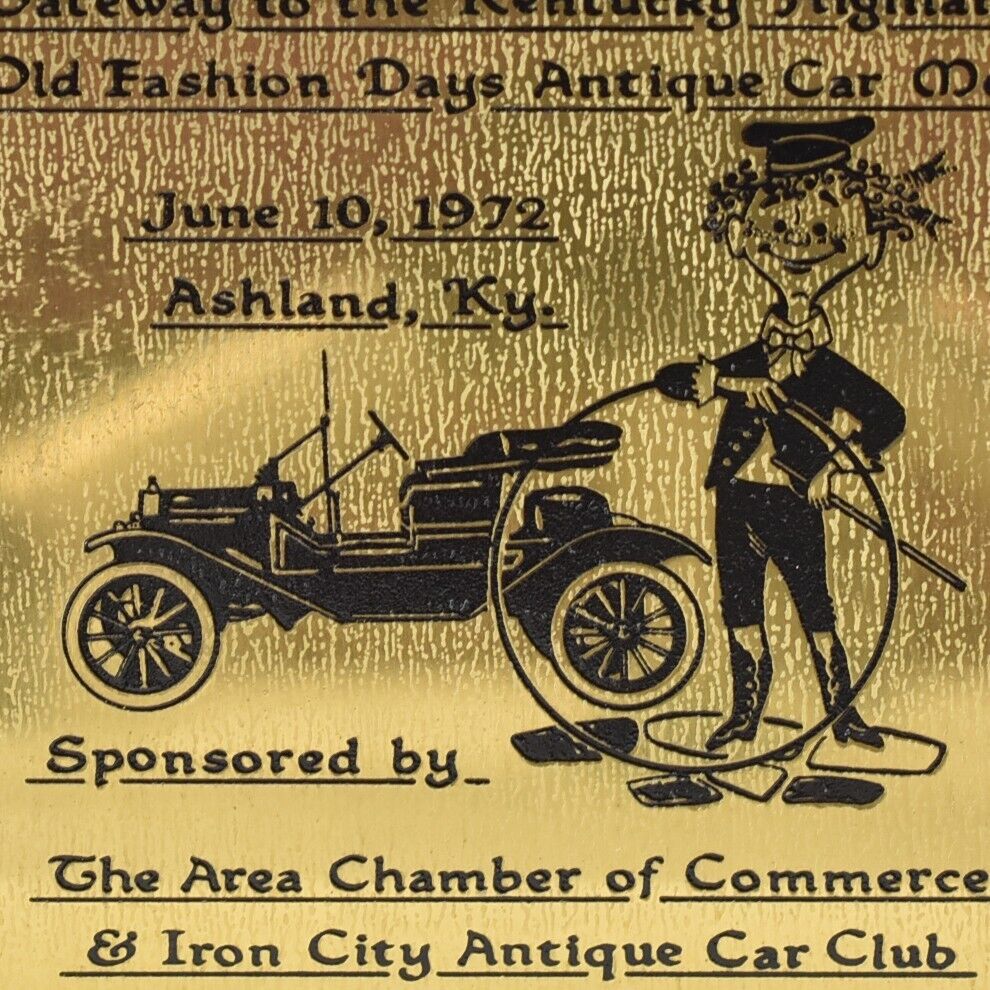 1972 Old Fashioned Days Antique Car Meet Iron City Club Ashland Kentucky
