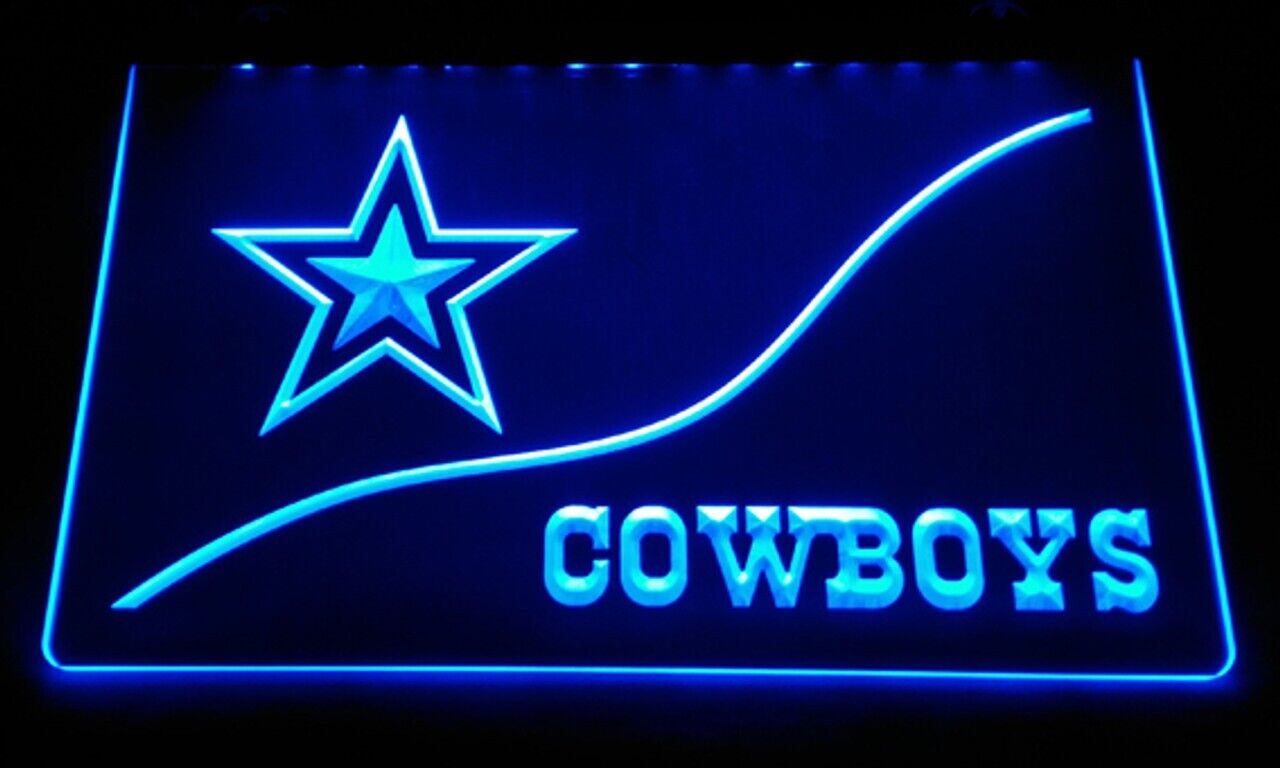 NFL Dallas Cowboys LED Neon Sign for Game Room,Office,Bar,Man Cave. NEW