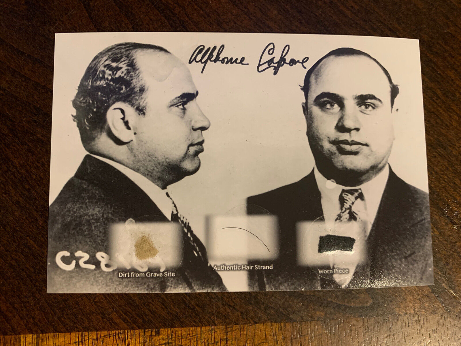 Al Capone Hair Strand Lock Relic & Worn Piece & Dirt Mafia Chicago Gangster
