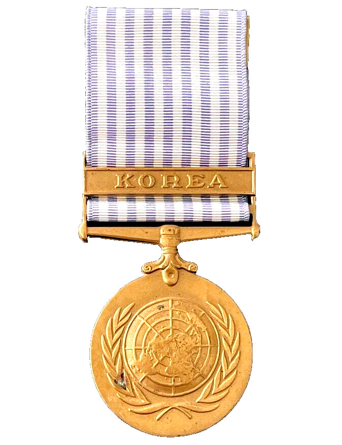 Korean War United Nations Medal Original France Soldier Uniform Military Medals