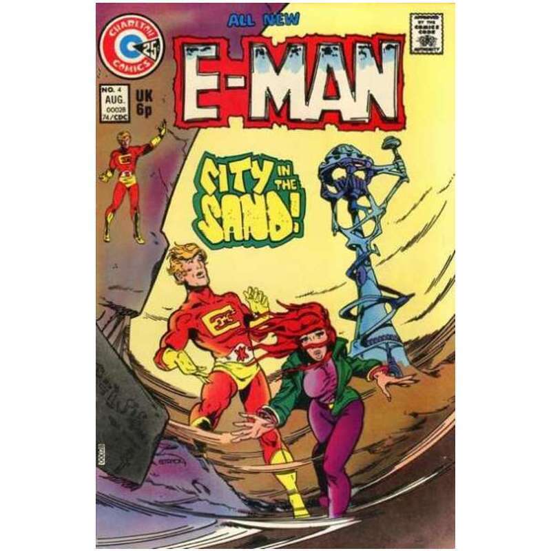 E-Man (1973 series) #4 in Fine condition. Charlton comics [a.