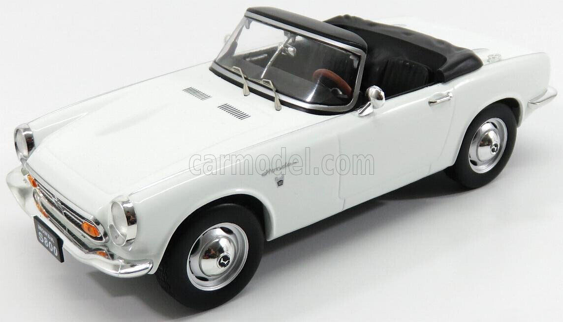 Triple9 1/18 Honda S800 1966 Soft Top Open White Minicar