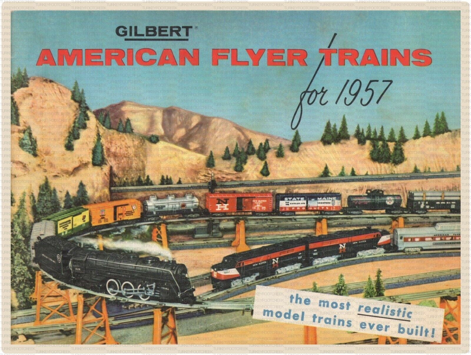 1957 Gilbert American Flyer Trains 9\