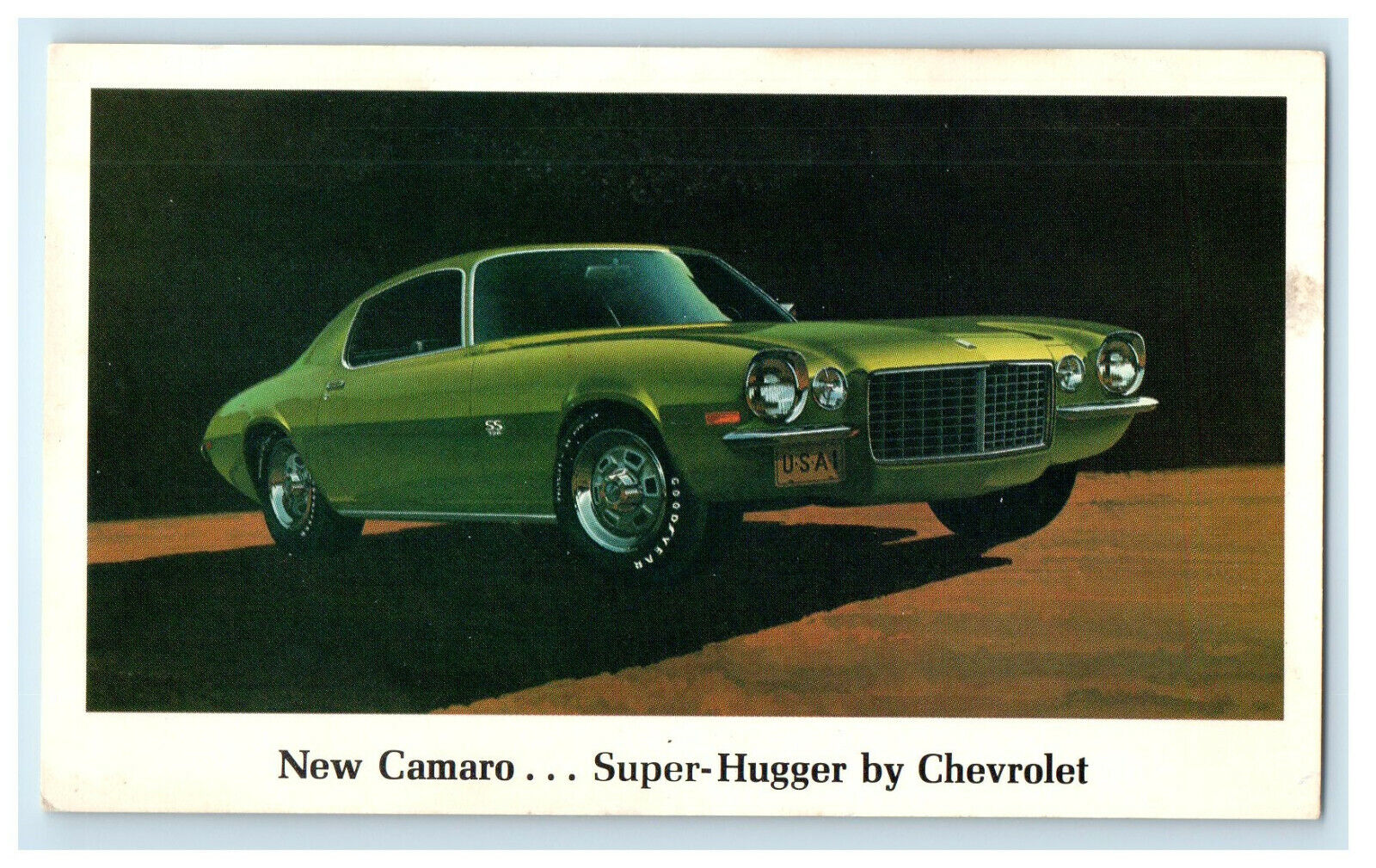 c1970s New Camaro Super Hugger By Chevrolet Vintage Unposted Postcard