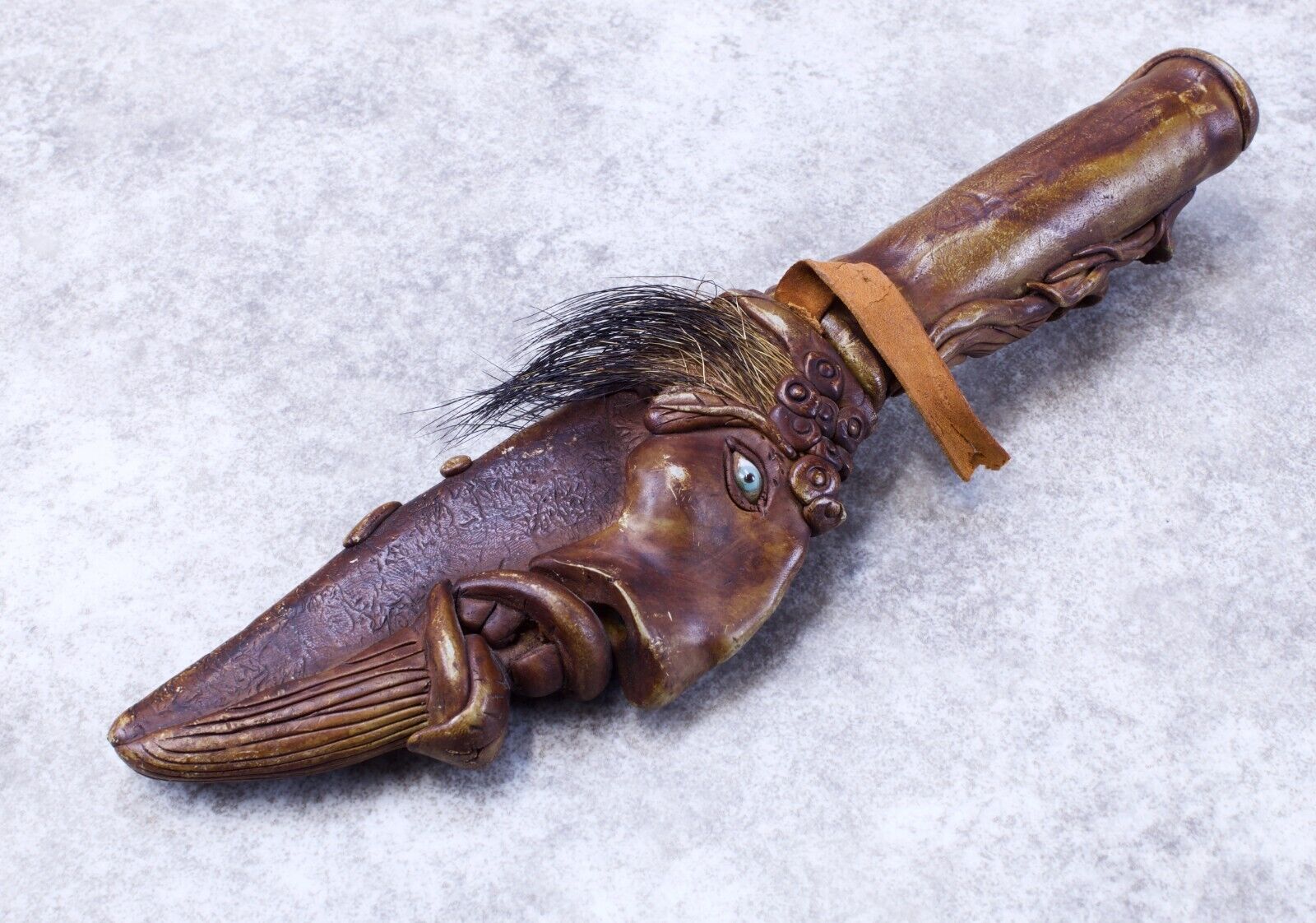 Vintage Fantasy Wizard Knife With Two Faces 