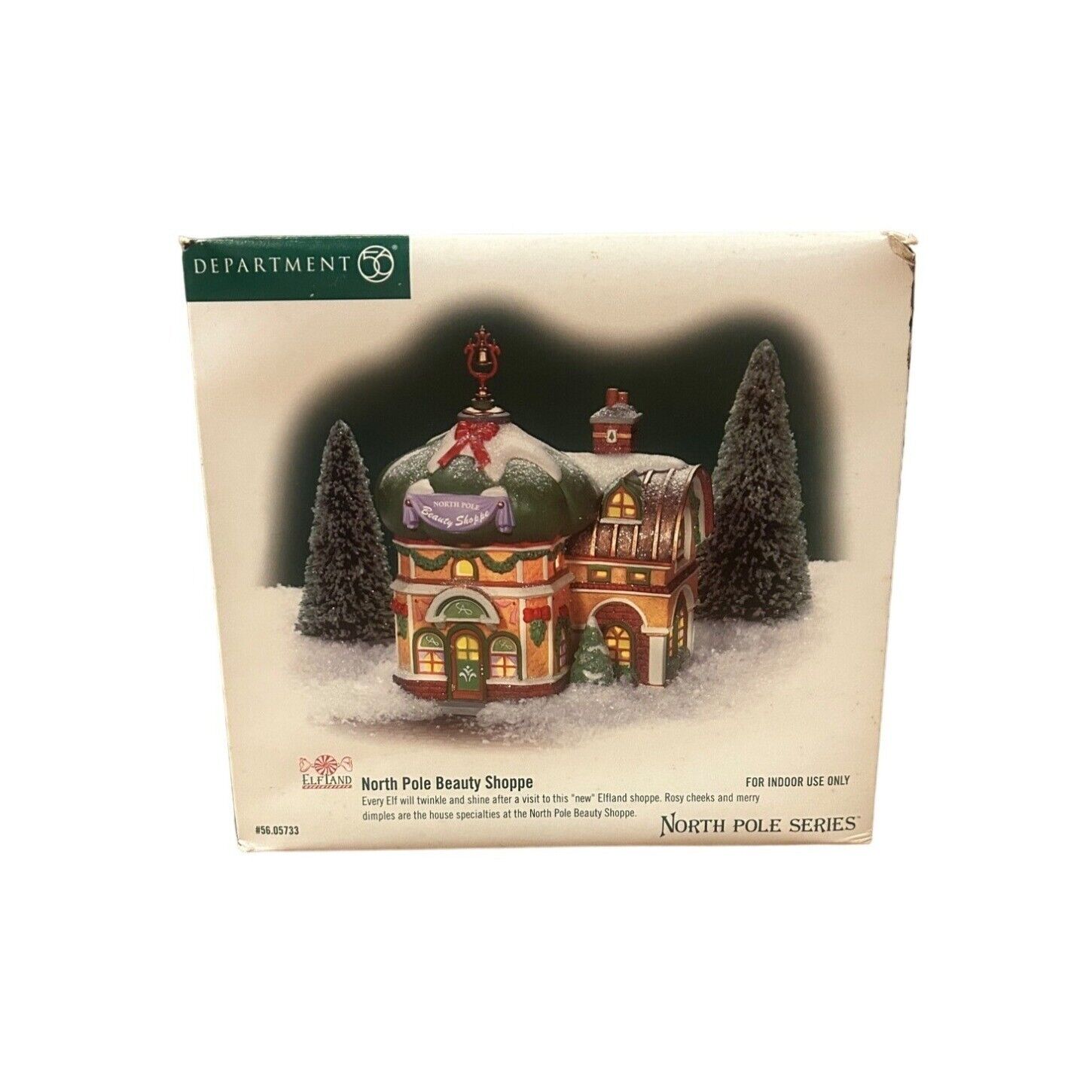 Department 56 Elf Land North Pole Series Beauty Shoppe 56-05733 Brand New in Box
