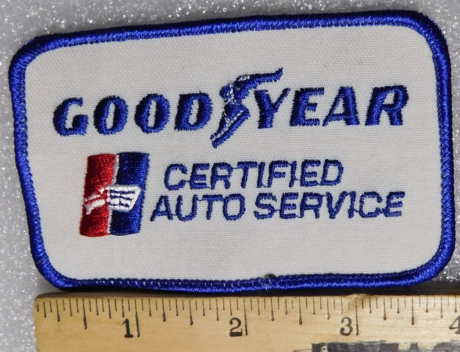VTG Goodyear Certified Auto Service Patch Embroidered Sew On Used