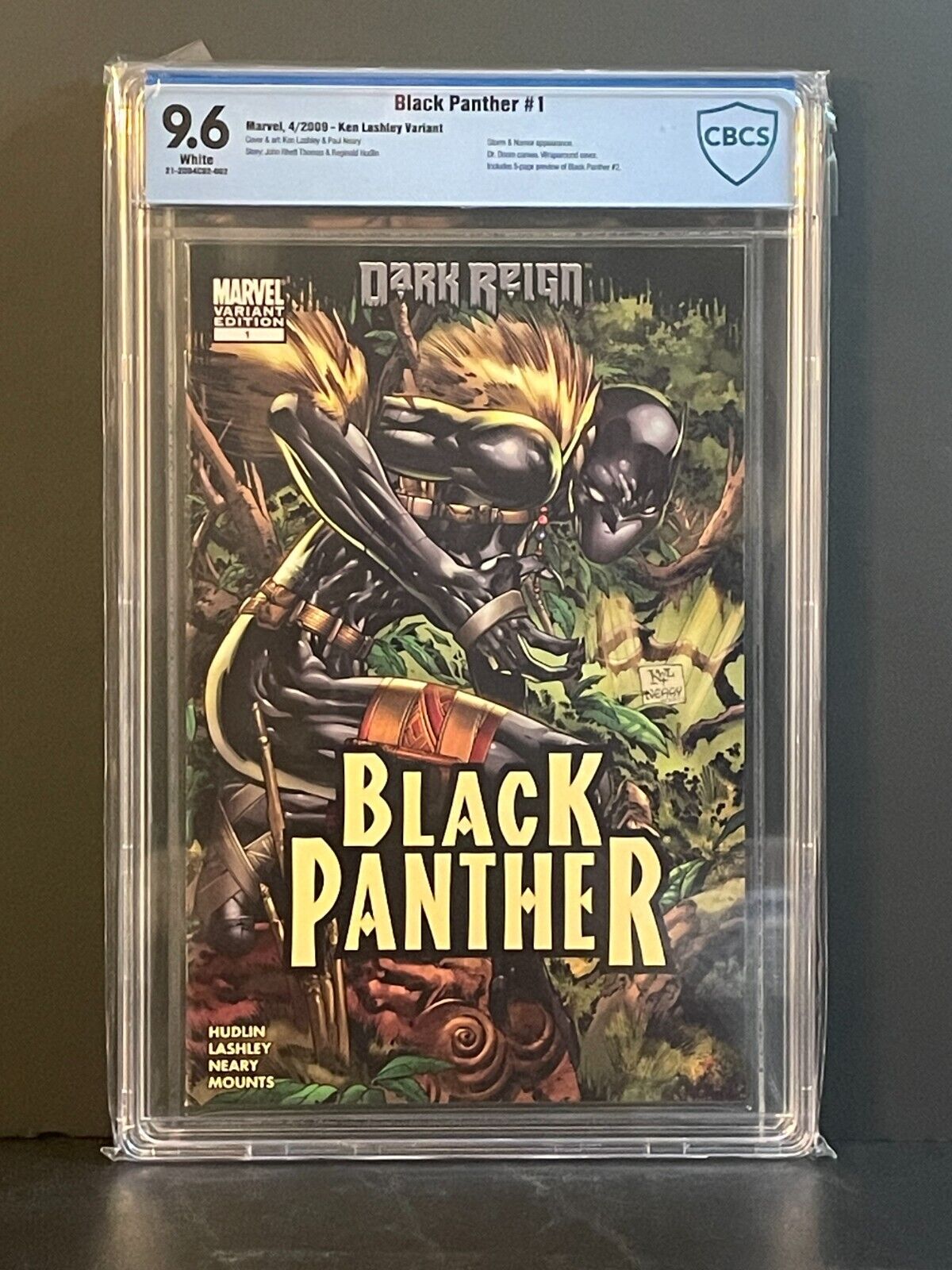 Black Panther #1 2009 CBCS 9.6 Shuri Cover Ken Lashley Wraparound Variant