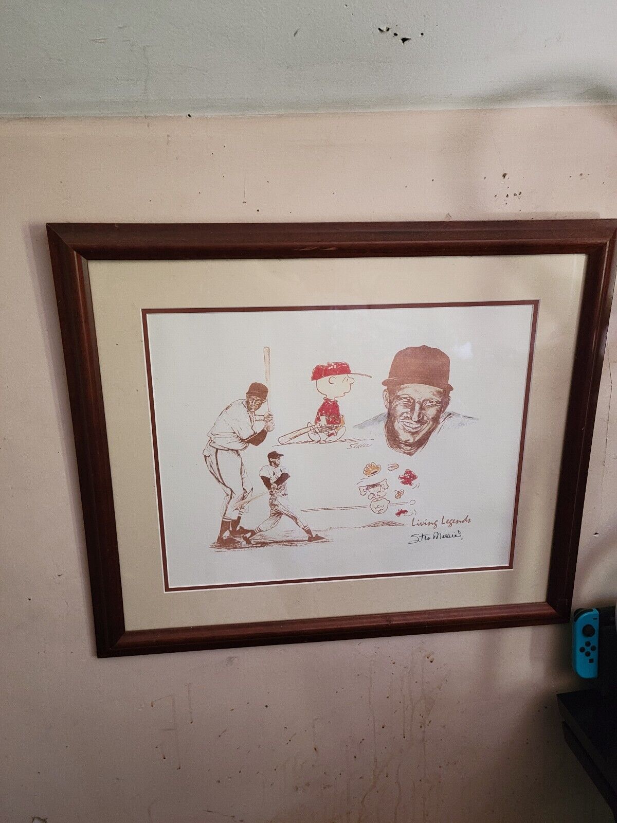 Limited Edition Signed Stan Musial Living Legend Sketch - Charlie Brown