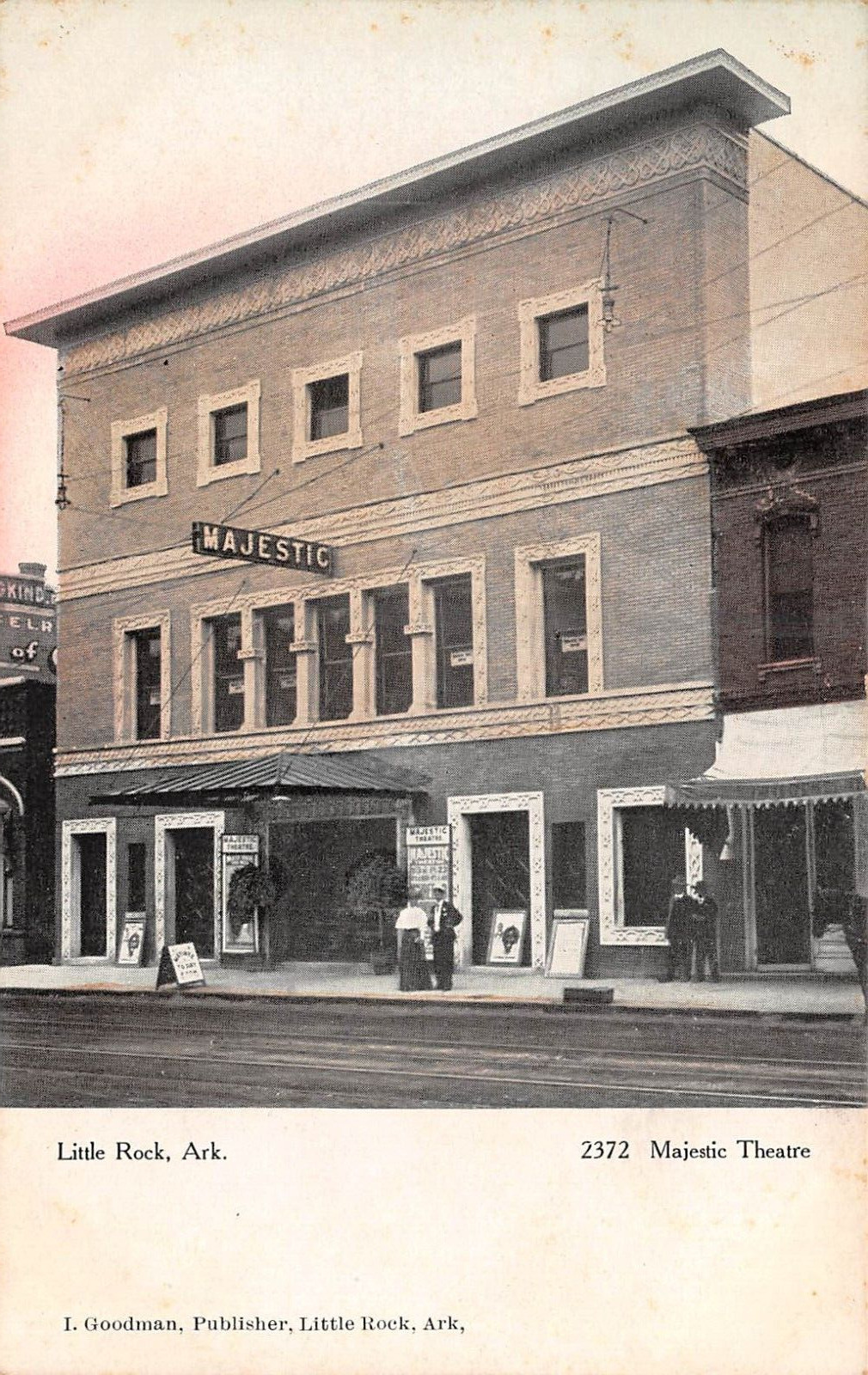 Little Rock Arkansas 2372 Majestic Theatre UDB c1906 Postcard