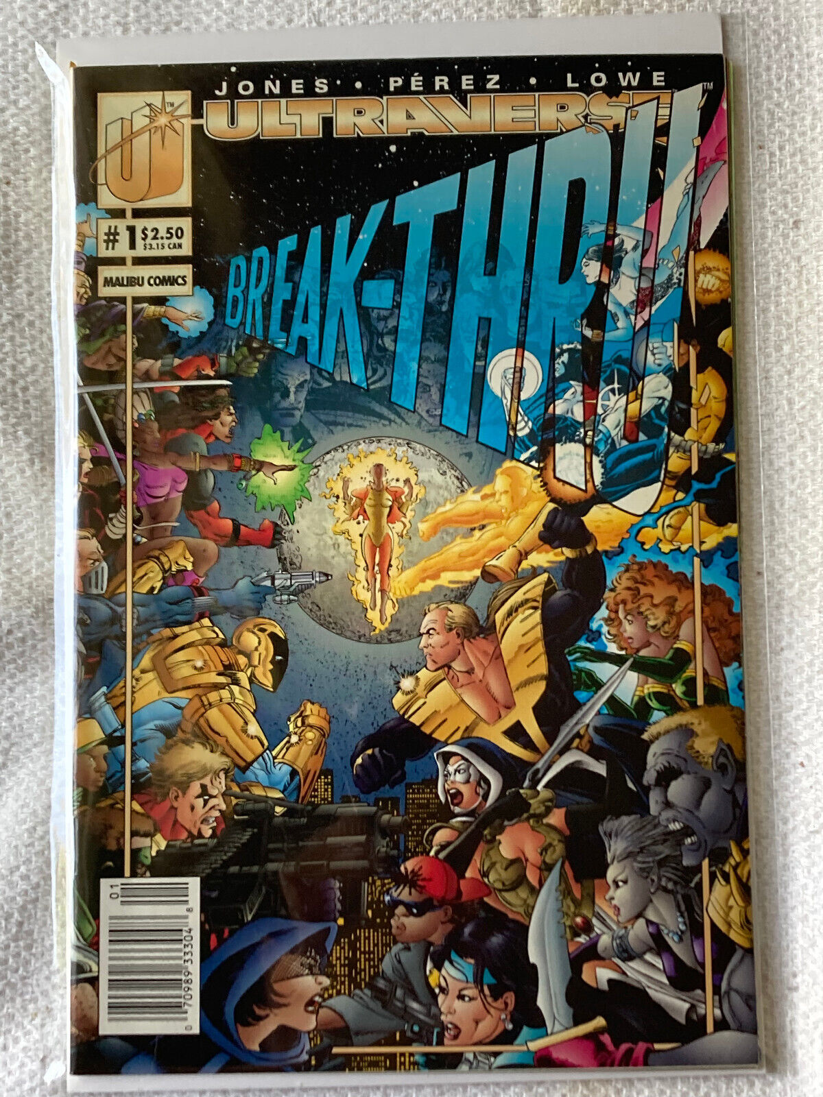 Ultraverse Break-Thru #1A 1993 VF Malibu Jones/Perez/Lowe