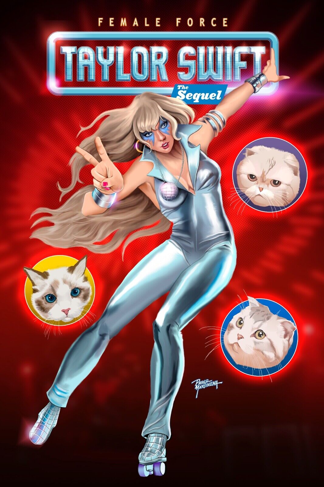 Female Force: Taylor Swift #2 The Sequel comic book  SWIFTIES NEW DAZZLER CATS