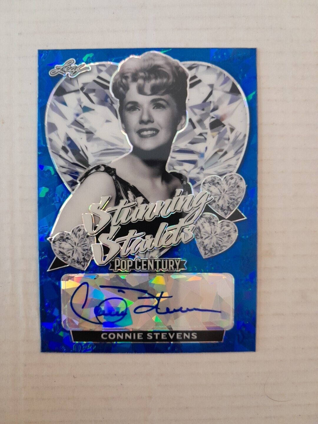 Connie Stevens /20 Blue Ice Stunning Star Autograph Card 2021 Leaf Pop Century