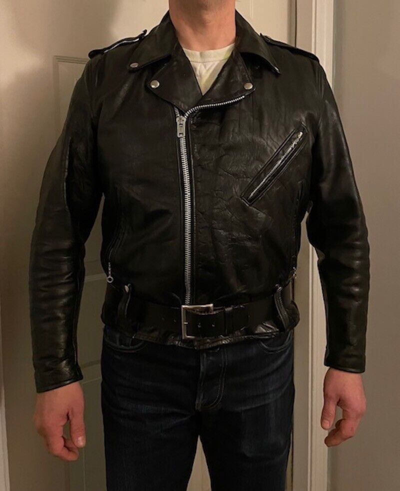 Harley Davidson 60's CYCLE CHAMP leather jacket NEW, size 46 RARE