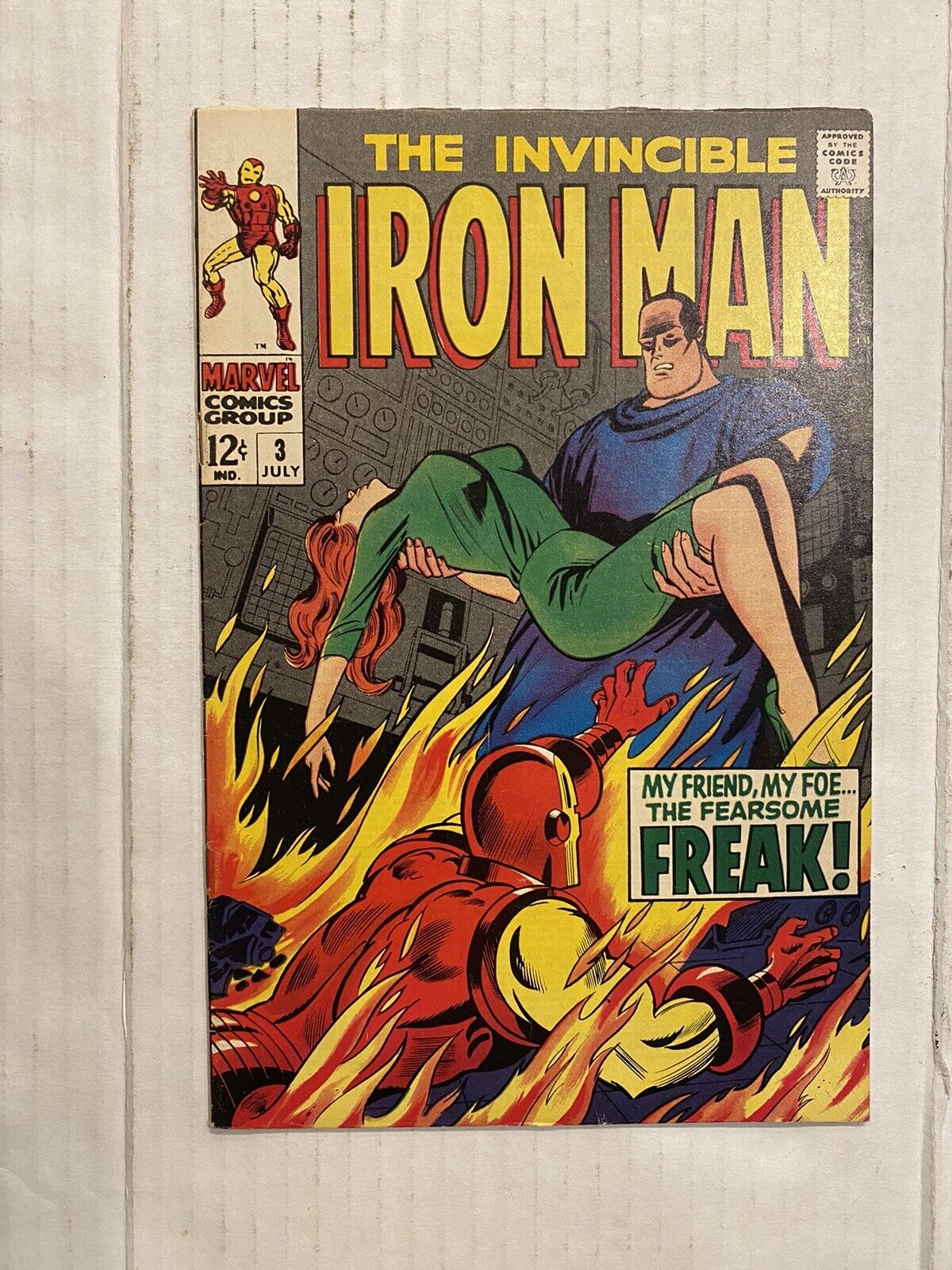 Iron Man #3 (1968) 1st Appearance of Happy Hogan as The Freak