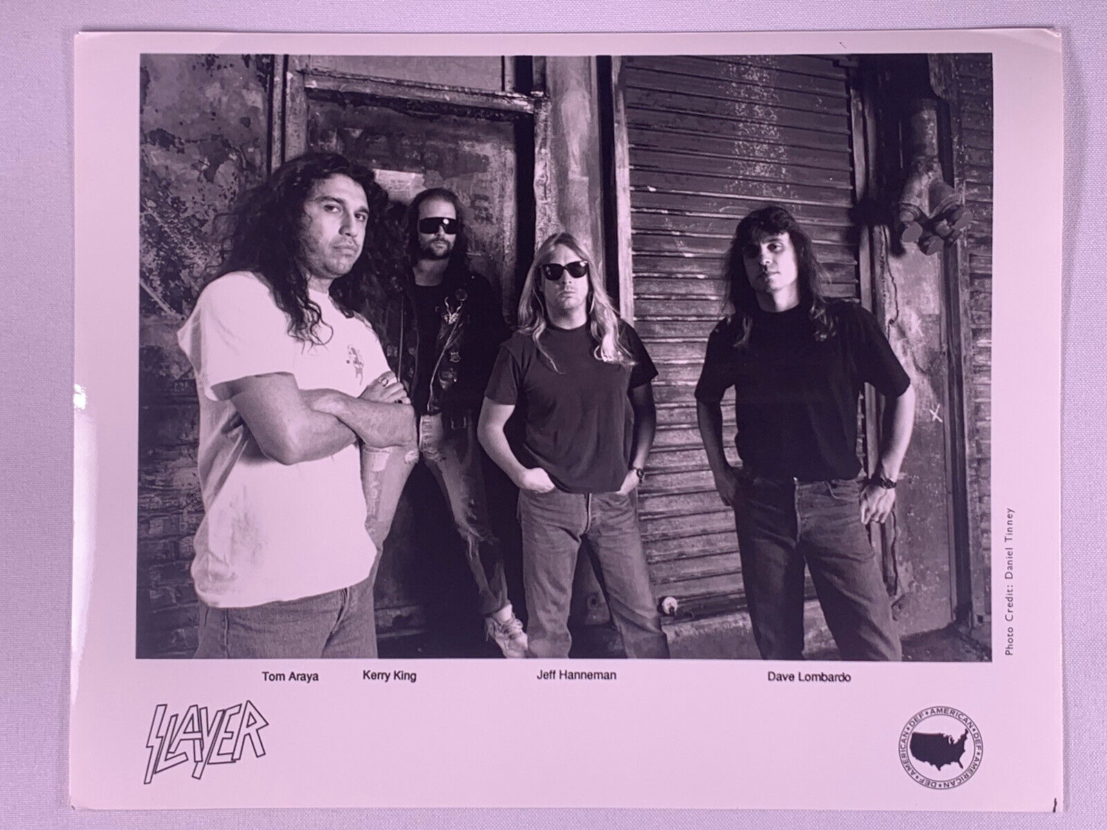 Slayer Jeff Hanneman Photo Vintage Official Def American Promo Circa 1990s