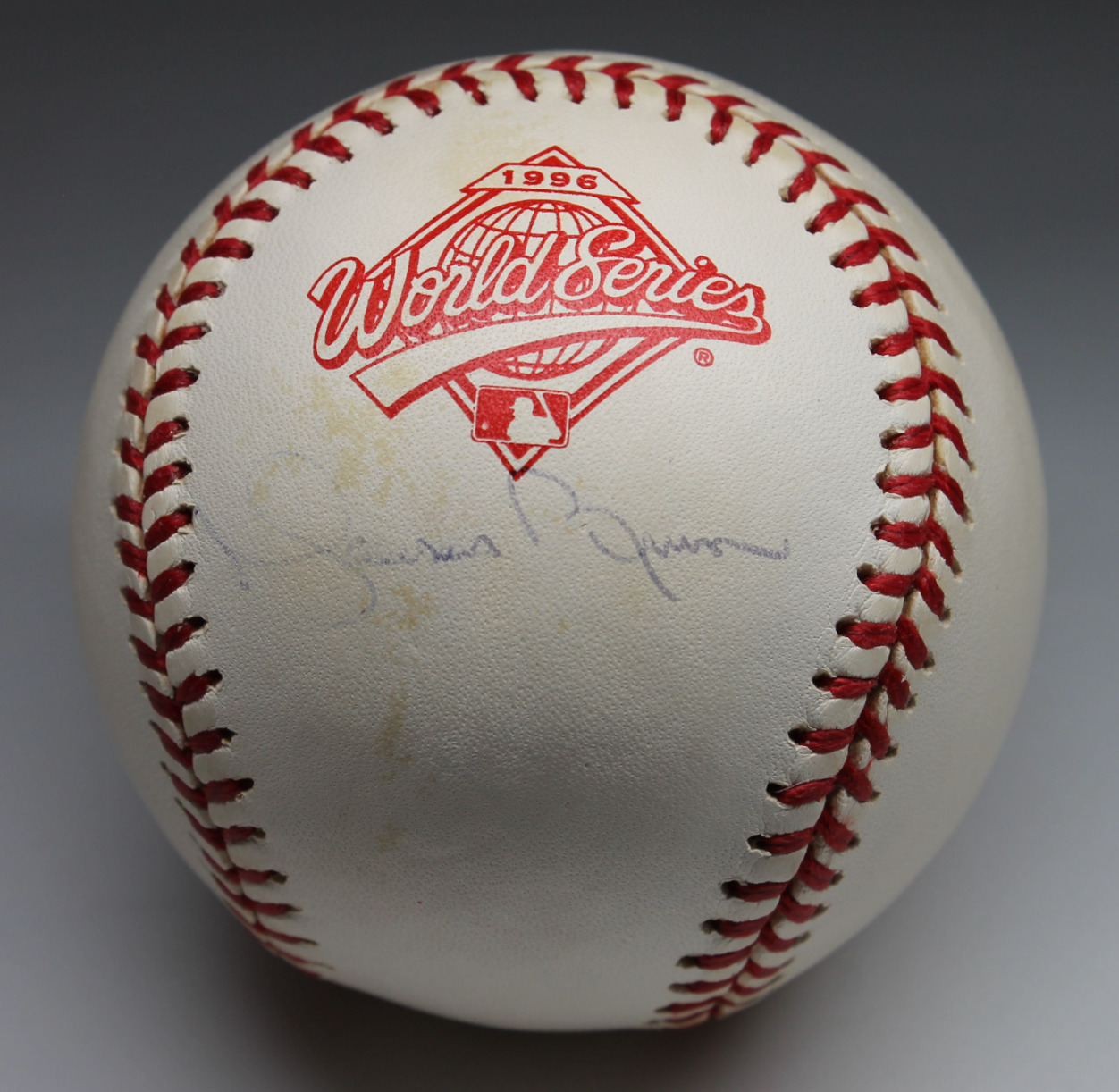 Mariano Rivera signed autographed 1996 World Series baseball Steiner