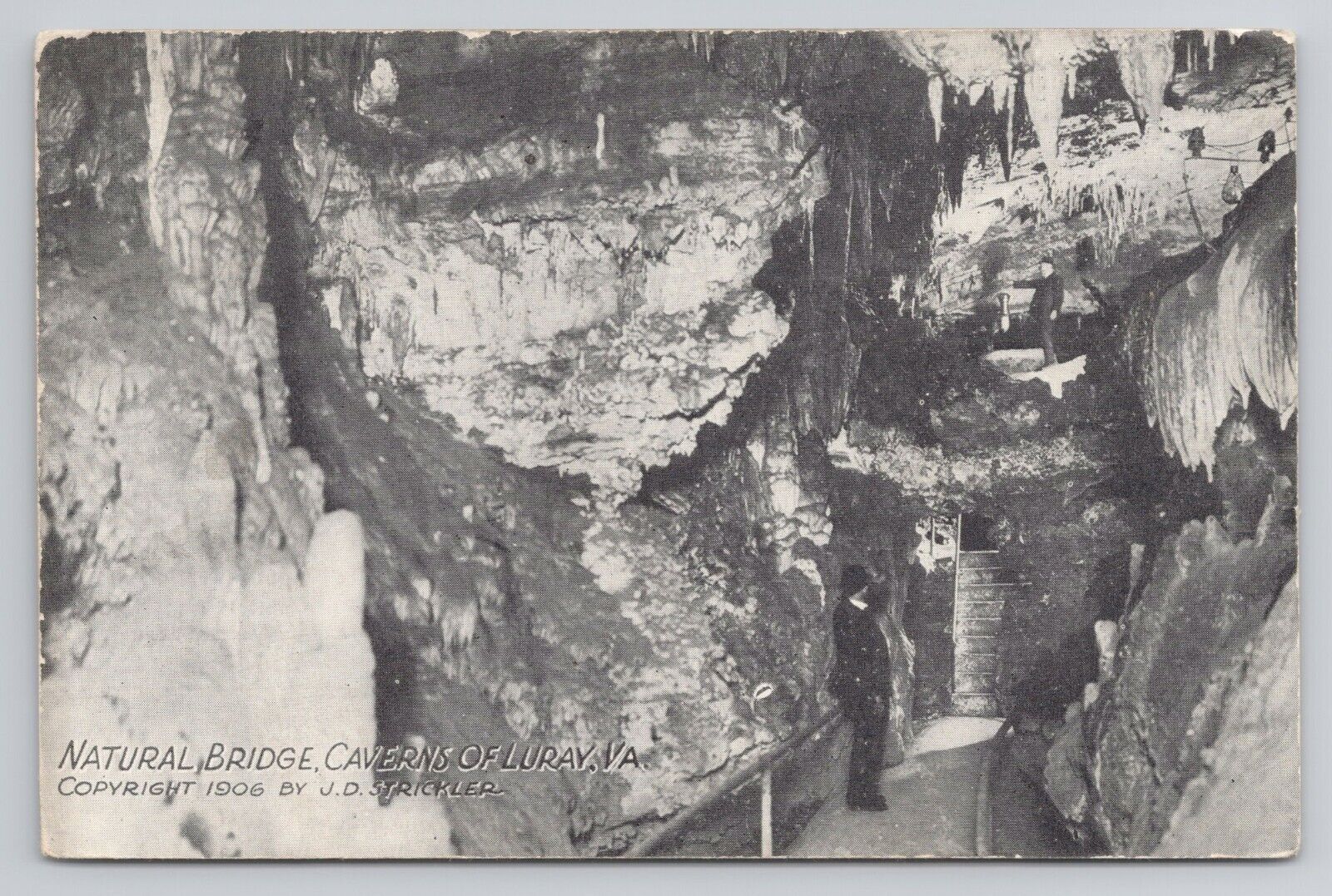Natural Bridge Caverns Of Luray Virginia c1910 Antique Postcard