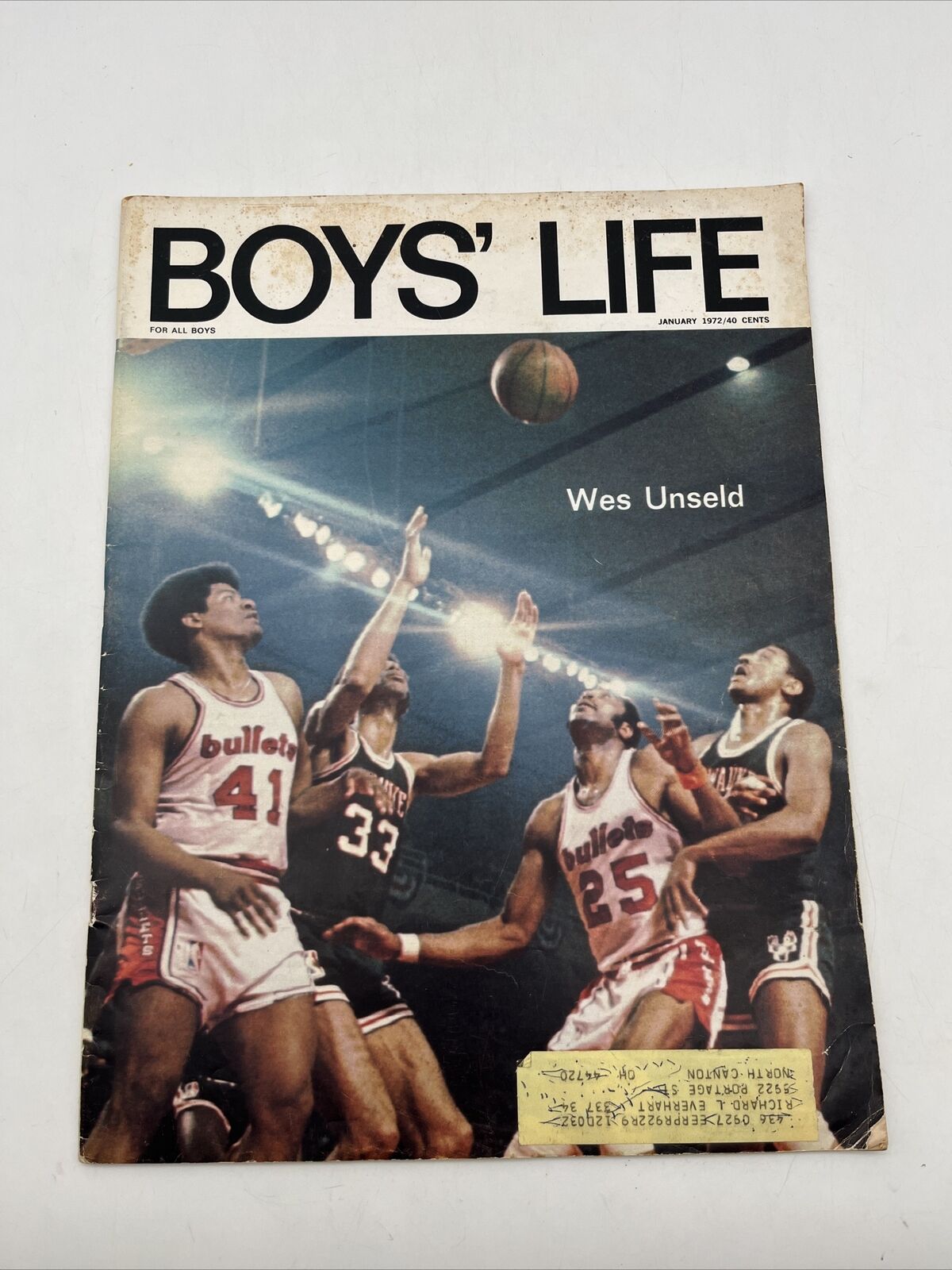 Vintage Boys Scout Boys\' Life Magazine Jan 1972 Wes Unseld NBA Washington Bullet