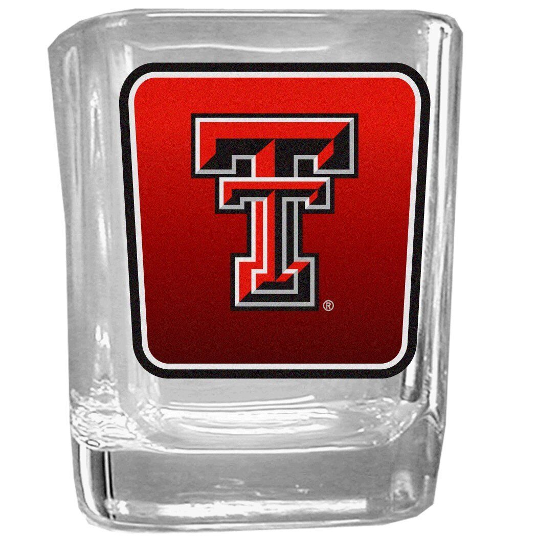 NCAA Sports Fan Shop Texas Tech Red Raiders Square Glass Shot Glass Single Te...