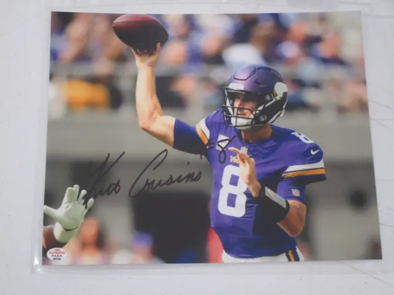 Kirk Cousins of the Minnesota Vikings signed autographed 8x10 photo PAAS COA 230