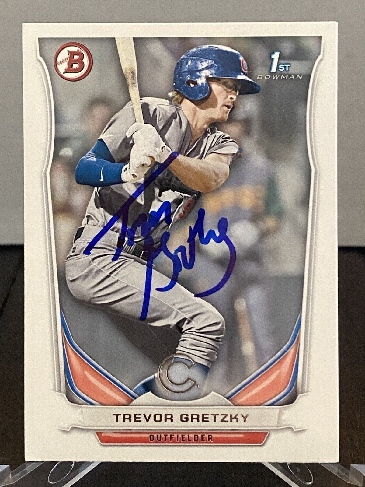 2014 BOWMAN PROSPECTS 1ST EDITION TREVOR GRETZKY IP SIGNED CARD CUBS