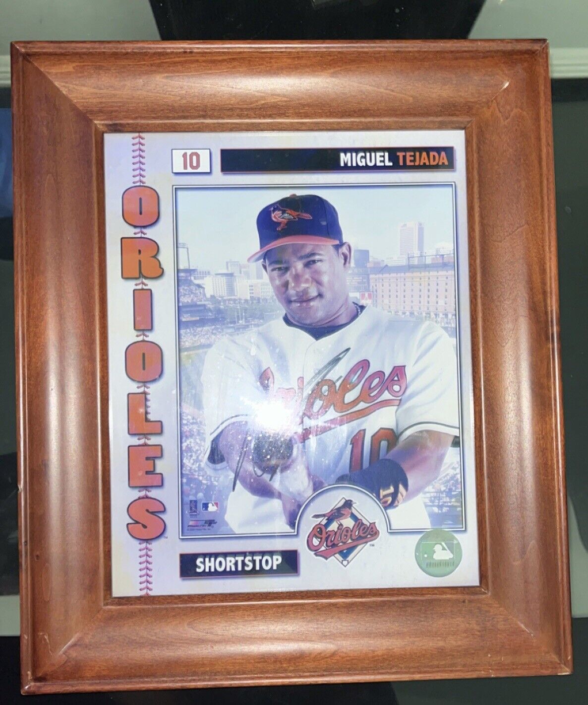 Miguel Tejada Picture Frame With Auto  Orioles