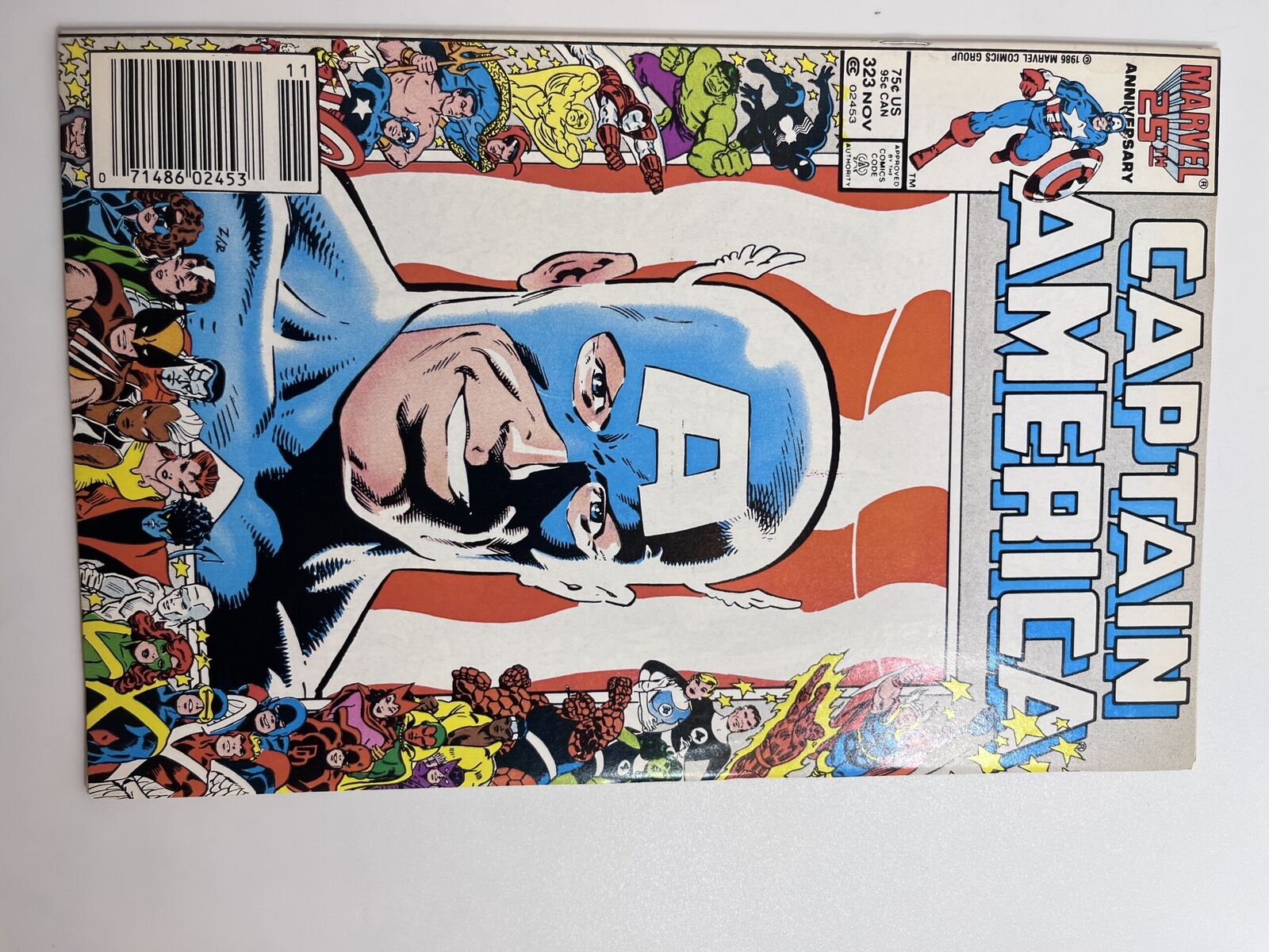 Captain America #323 (1986) 1st app. Super-Patriot (John Walker), 1st team ap...