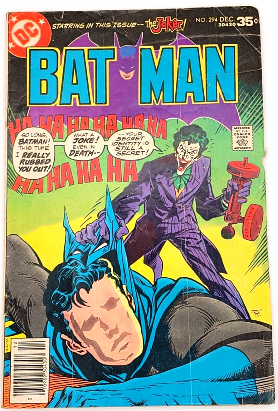 BATMAN #294 (1977)  / VG- / JOKER APPEARANCE DC COMICS