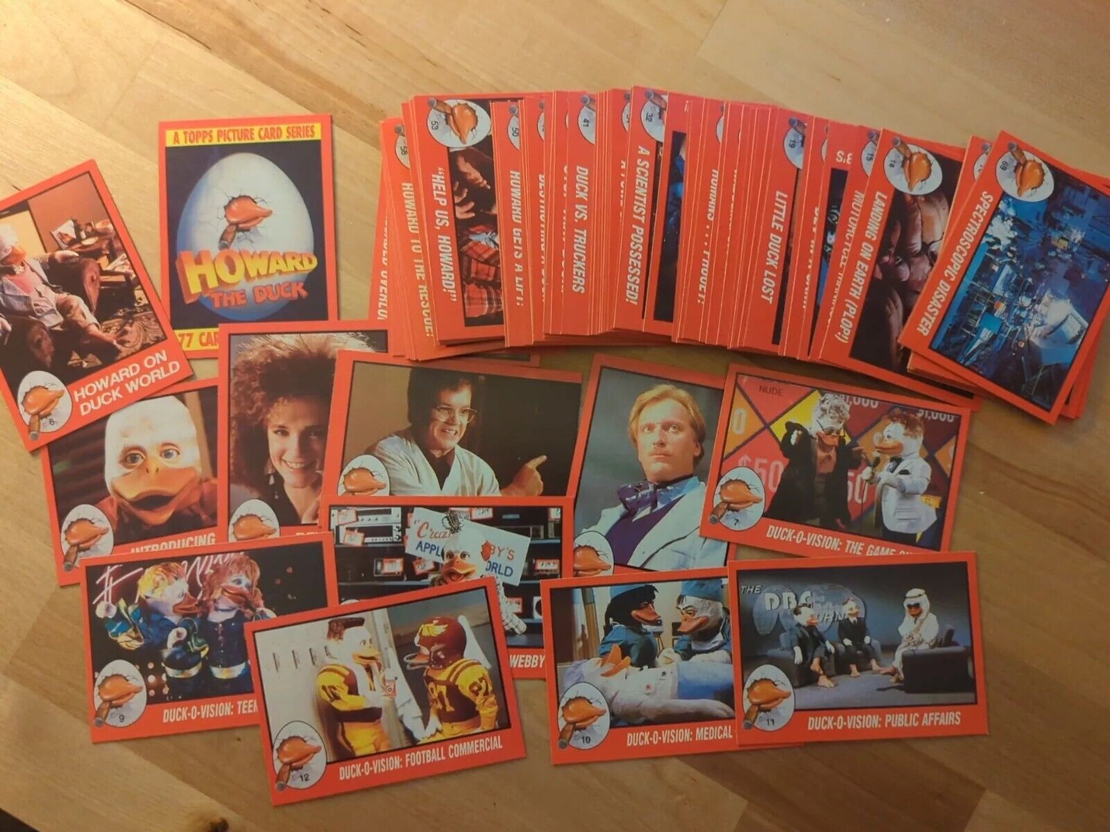 1986 TOPPS Howard the Duck Movie Complete Set of 77 Cards & 22 Stickers