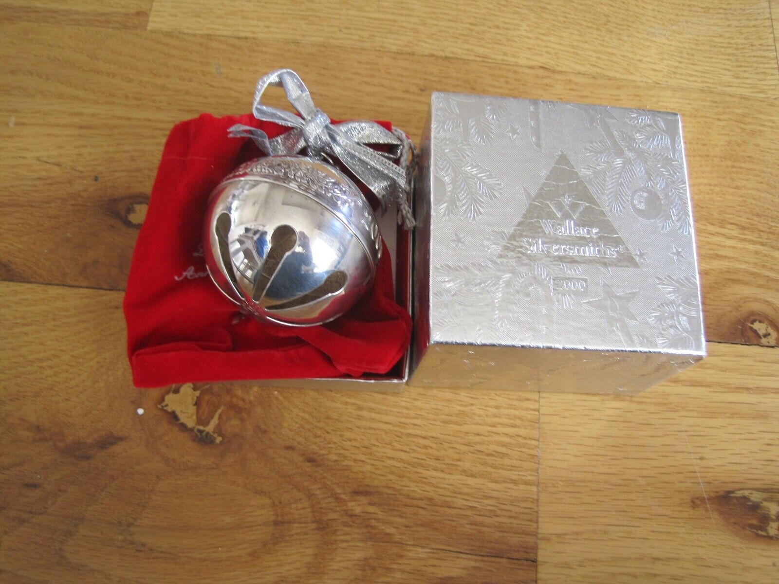 Wallace Silversmiths Anniversary Bell Ornament 2000