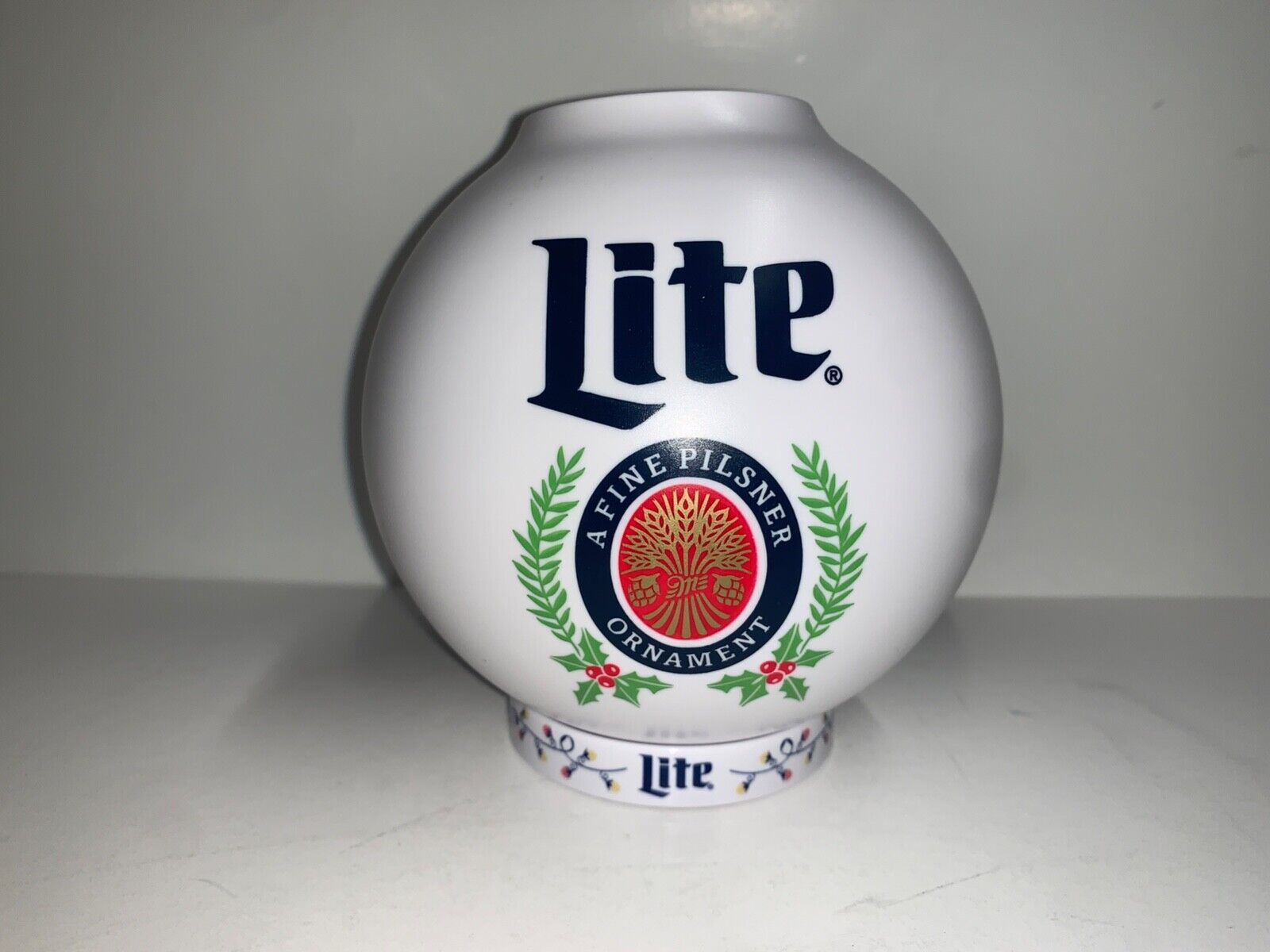 Miller Lite Beernament Brand New With Rare Base Stand - Brand New