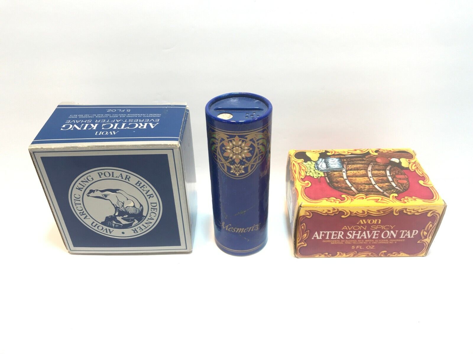 VINTAGE AVON LOT - ARCTIC KING - AFTER SHAVE ON TAP - MESMERIZE - NEW