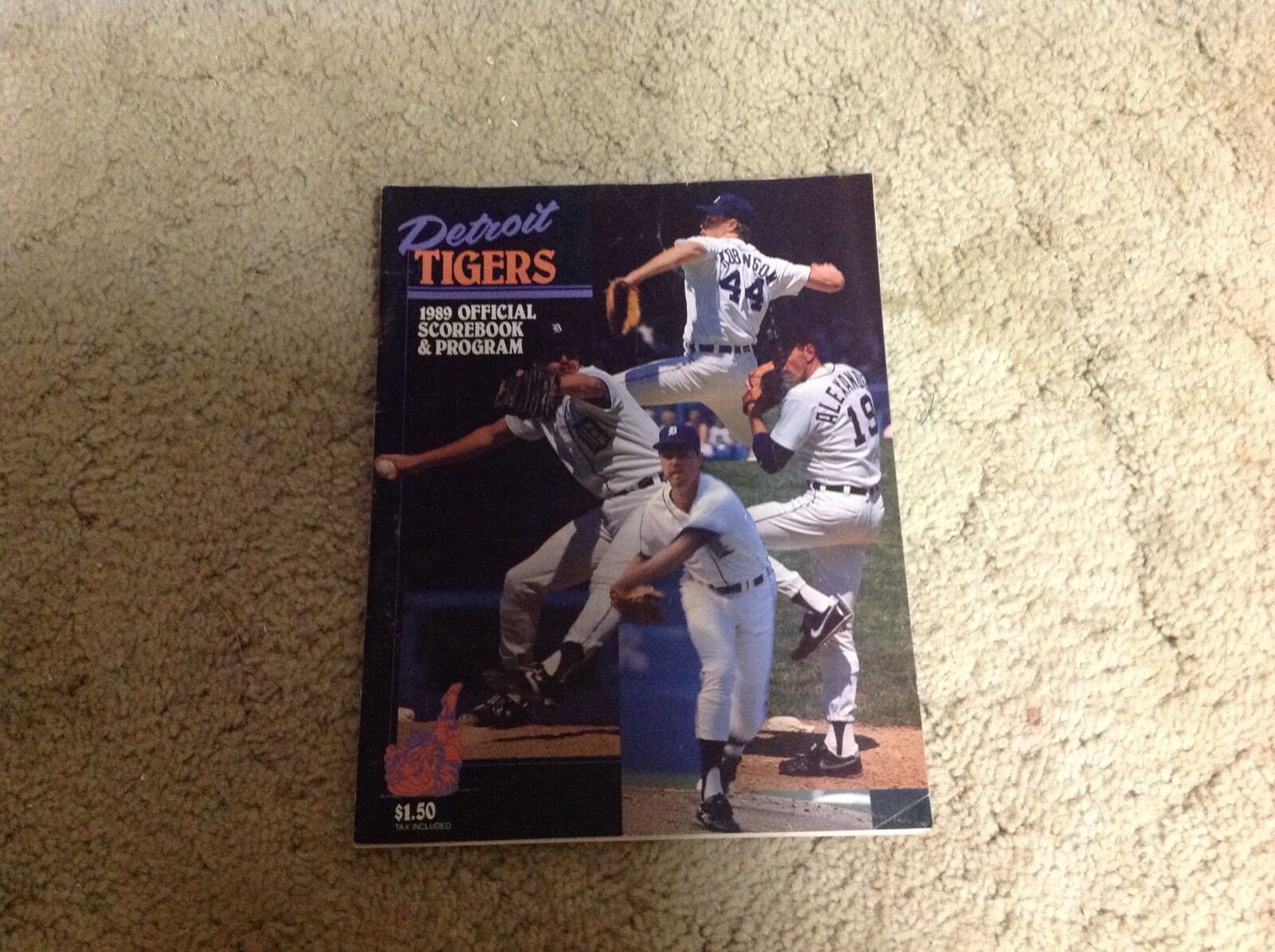 1989 DETROIT TIGERS baseball Program. alan trammel mark fydrich . .
