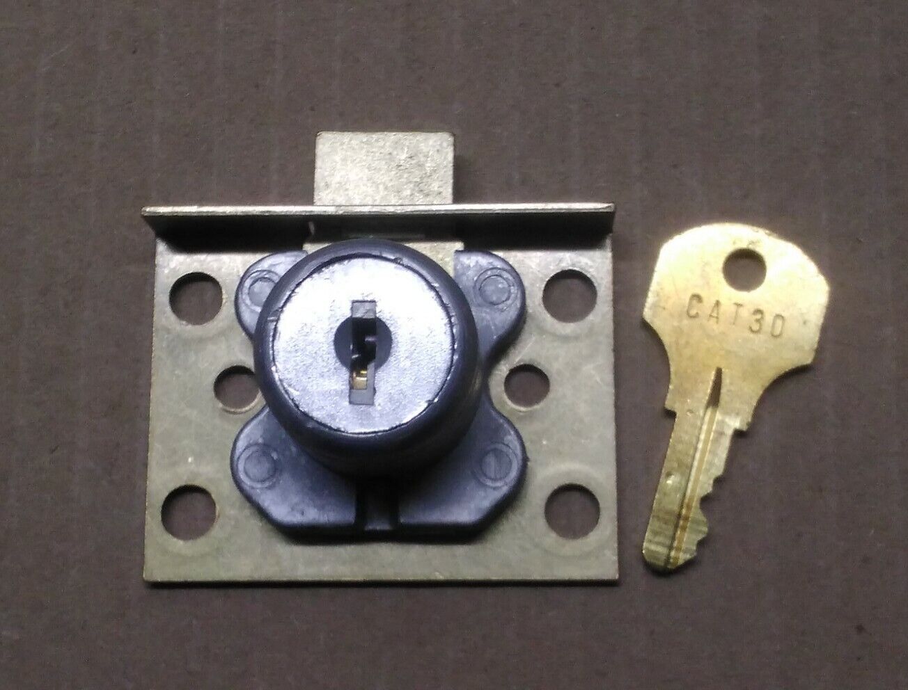 Antique Slot Machine Lock w/ Key Brass Corbin New Old Stock 