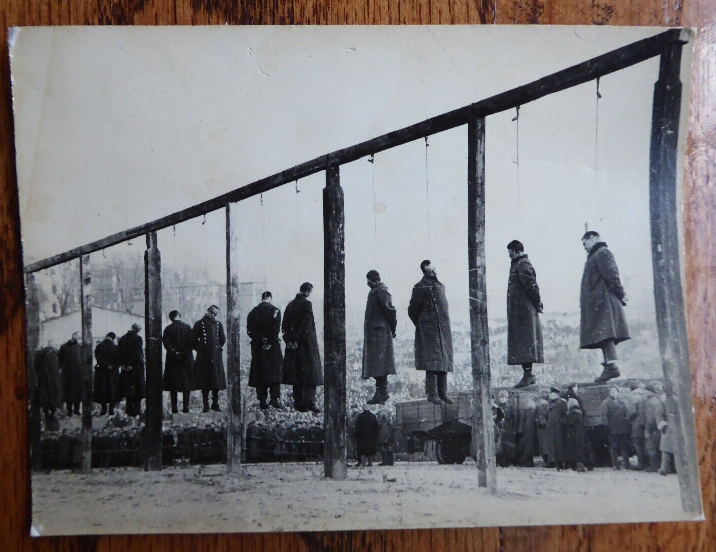 RARE ORIGINAL Kiev Trials Execution Photograph February 2 1946 World War II 2