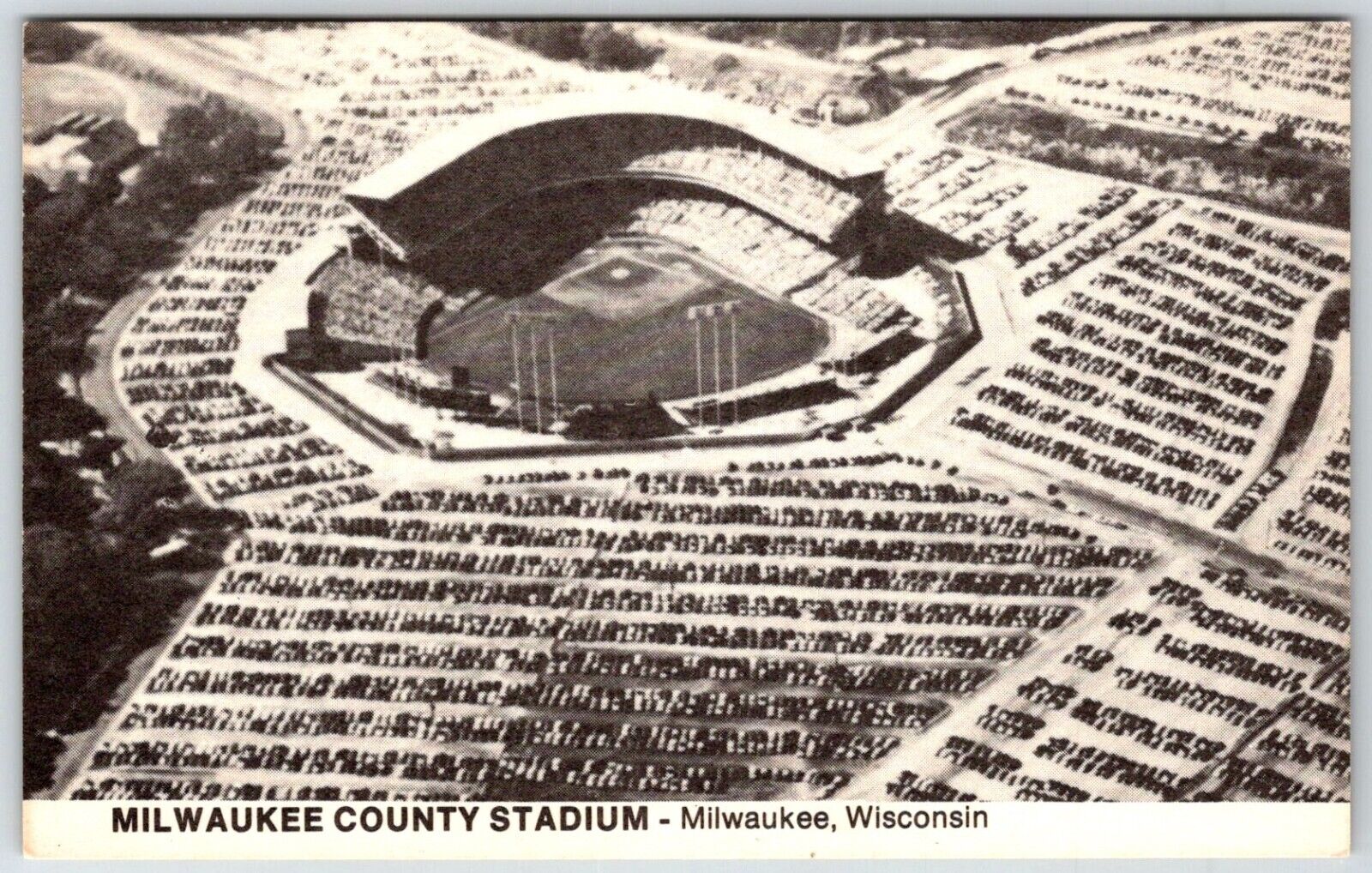 MILWAUKEE STADIUM, Milwaukee, Wisconsin TCMA 1974 Baseball Stadium postcard NM