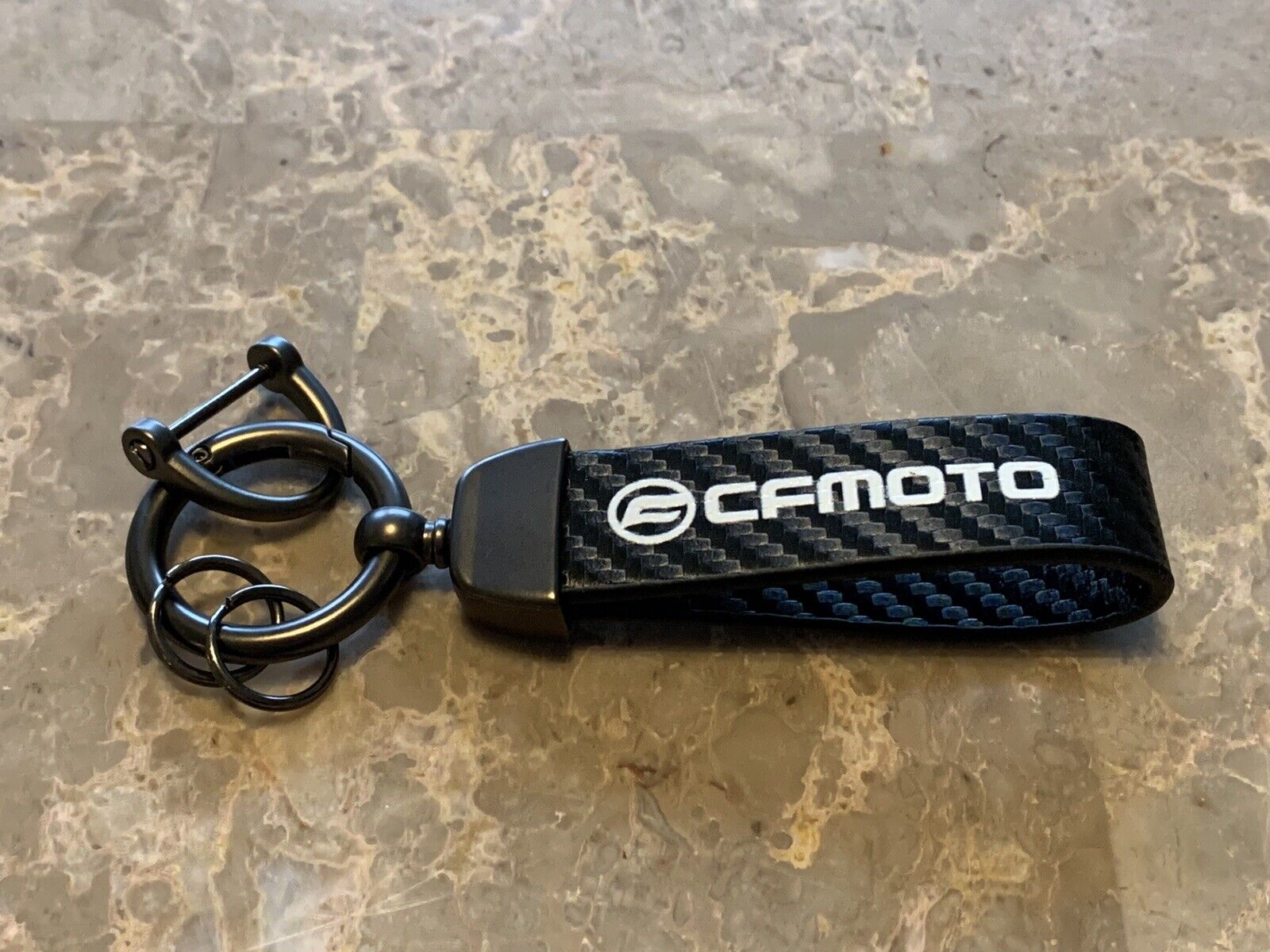CFMoto CF Moto CForce ZForce ATV Side By Side Motorcycle Keychain Carbon Fiber