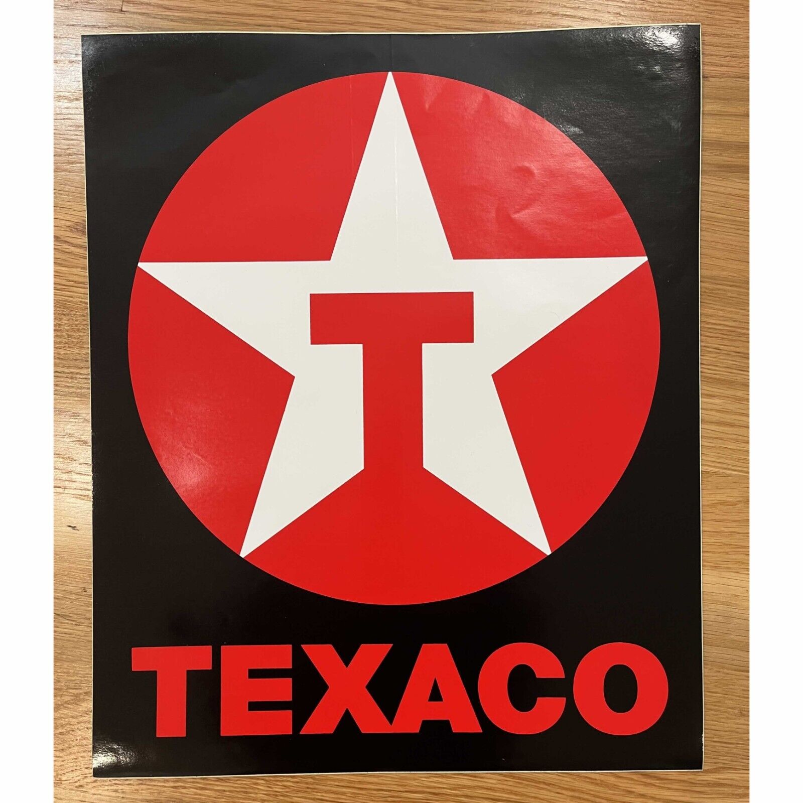 Texaco 1980\'s vinyl Sticker LARGE 14\