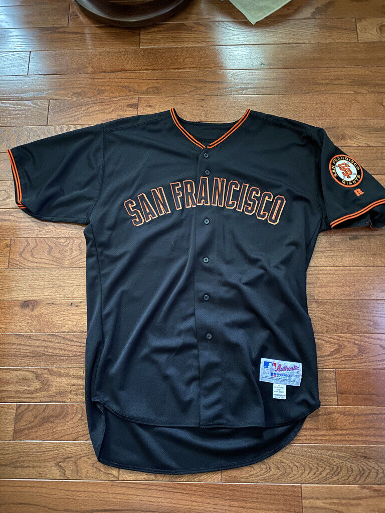 2002 SF Giants ANGEL PENA GAME USED WORN ALT ROAD Jersey SIZE 50+2\