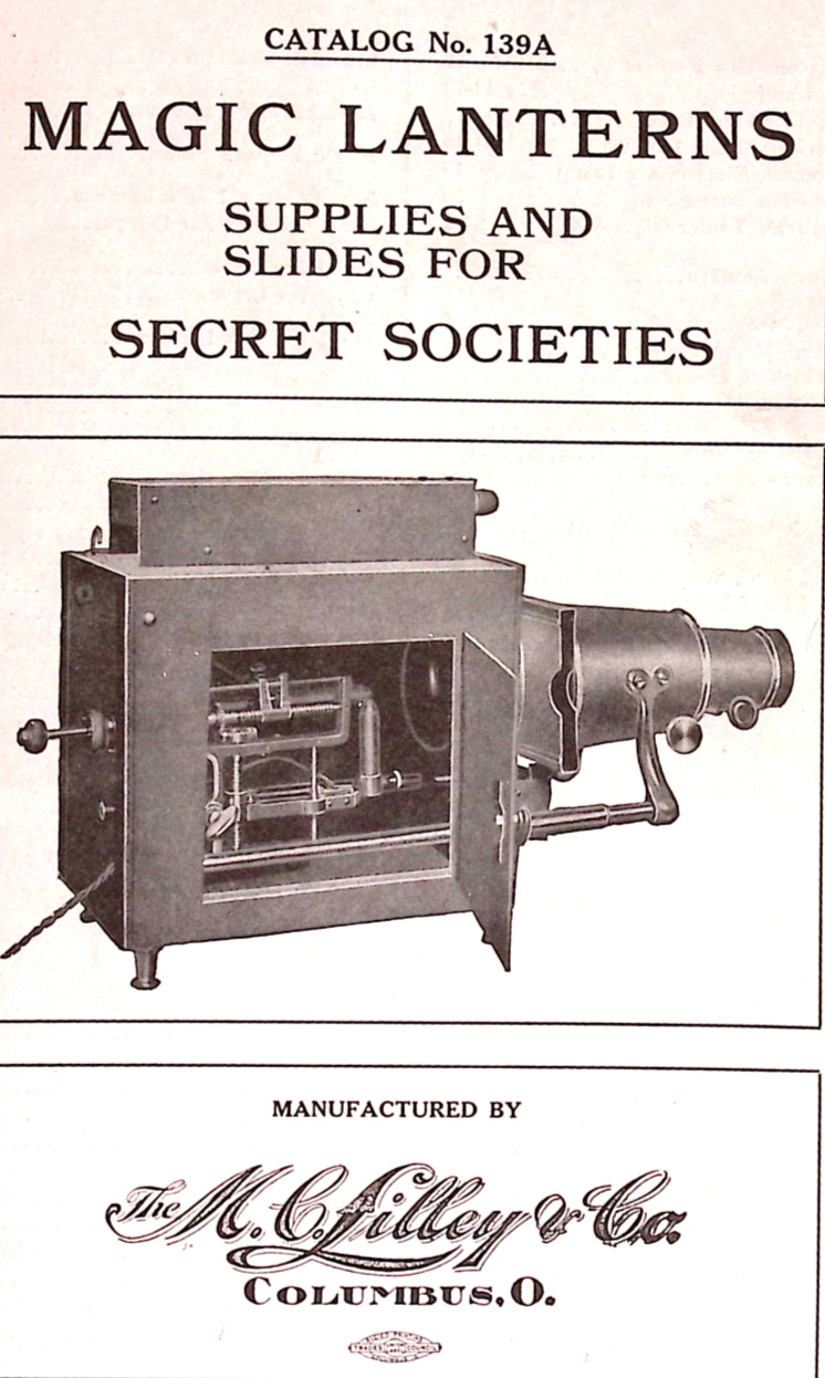 Magic Lanterns Supplies And Slides For Secret Societies M C Lilley Catalog 139A