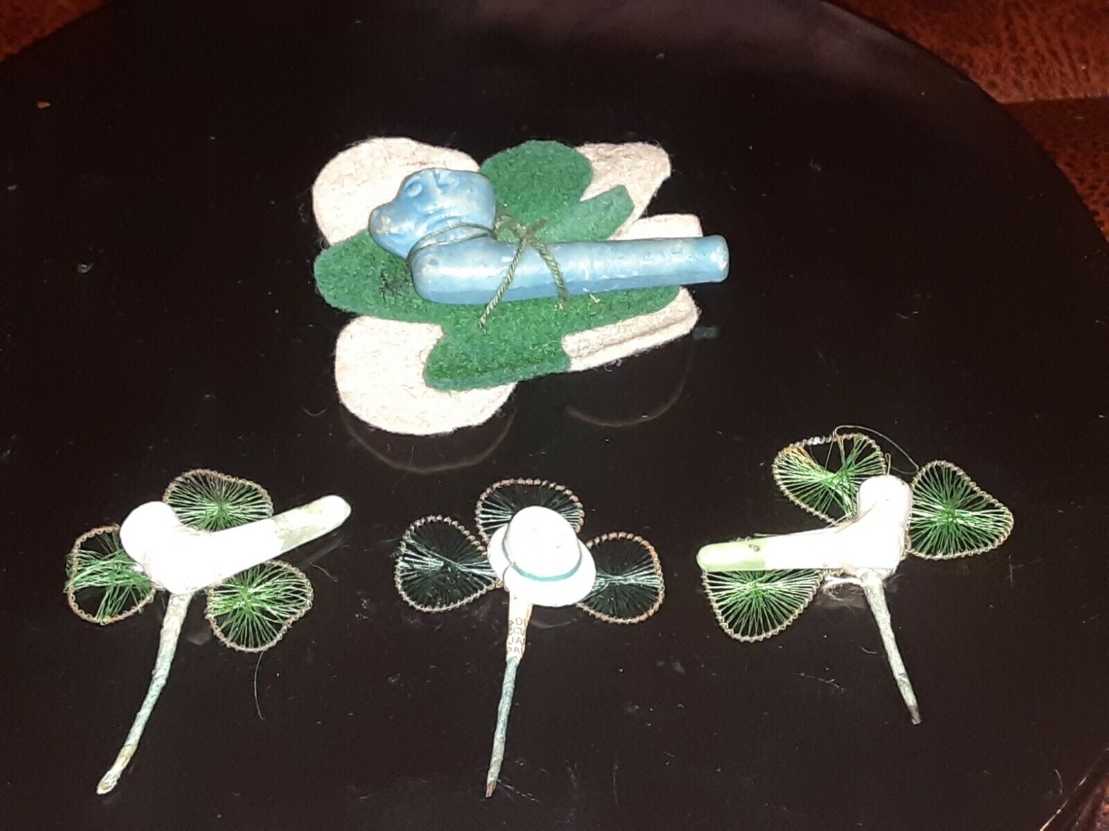 Vintage St Patricks Day Luck of the Irish Lapel Pin Lot of 4