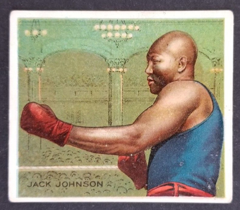 Vintage 1910 Jack Johnson Boxer Prize Fighter Hassan Tobacco T218 Card