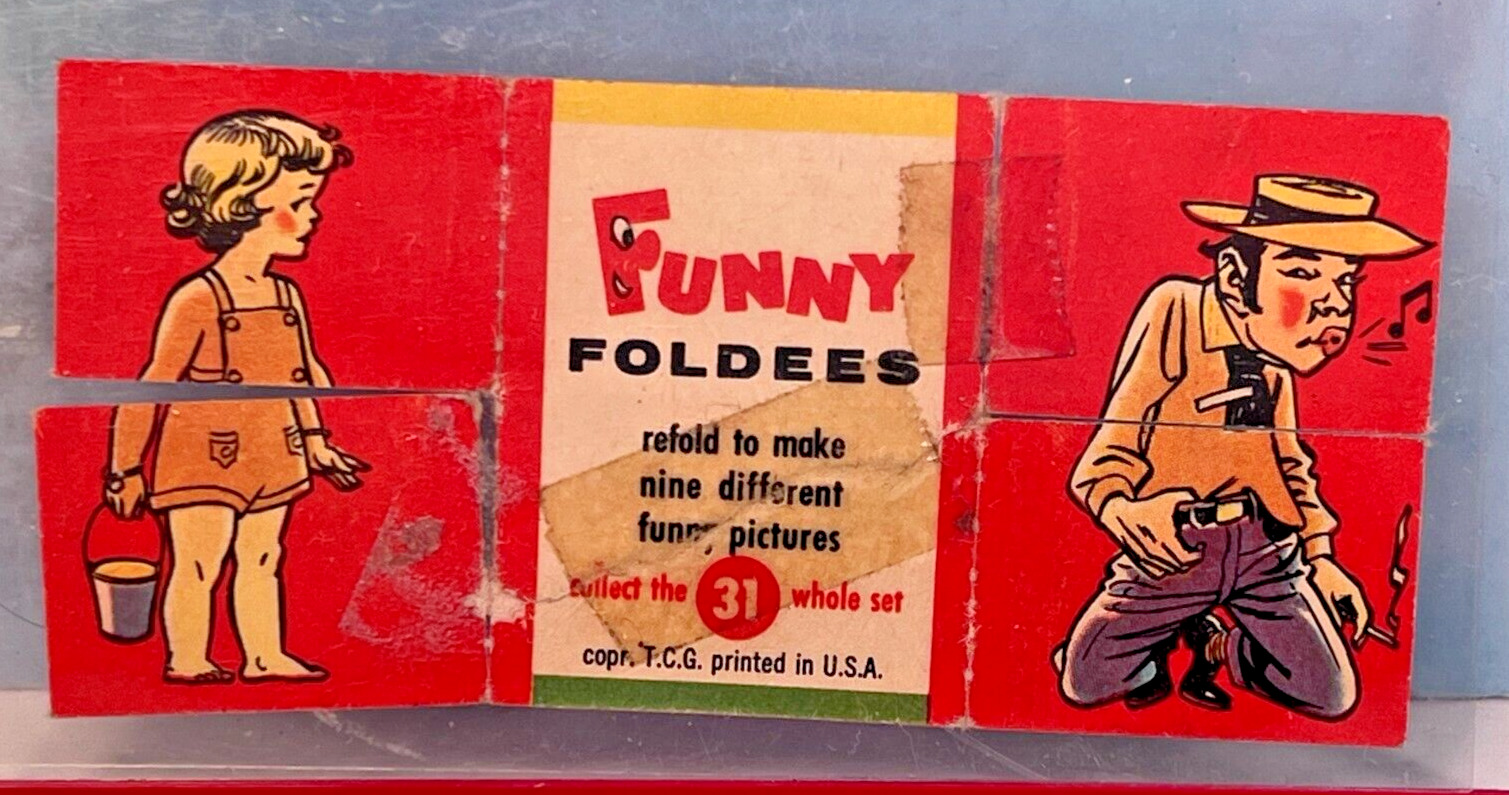 1949 Topps Funny Foldees Comic Strip #31 Nutty Squirrel