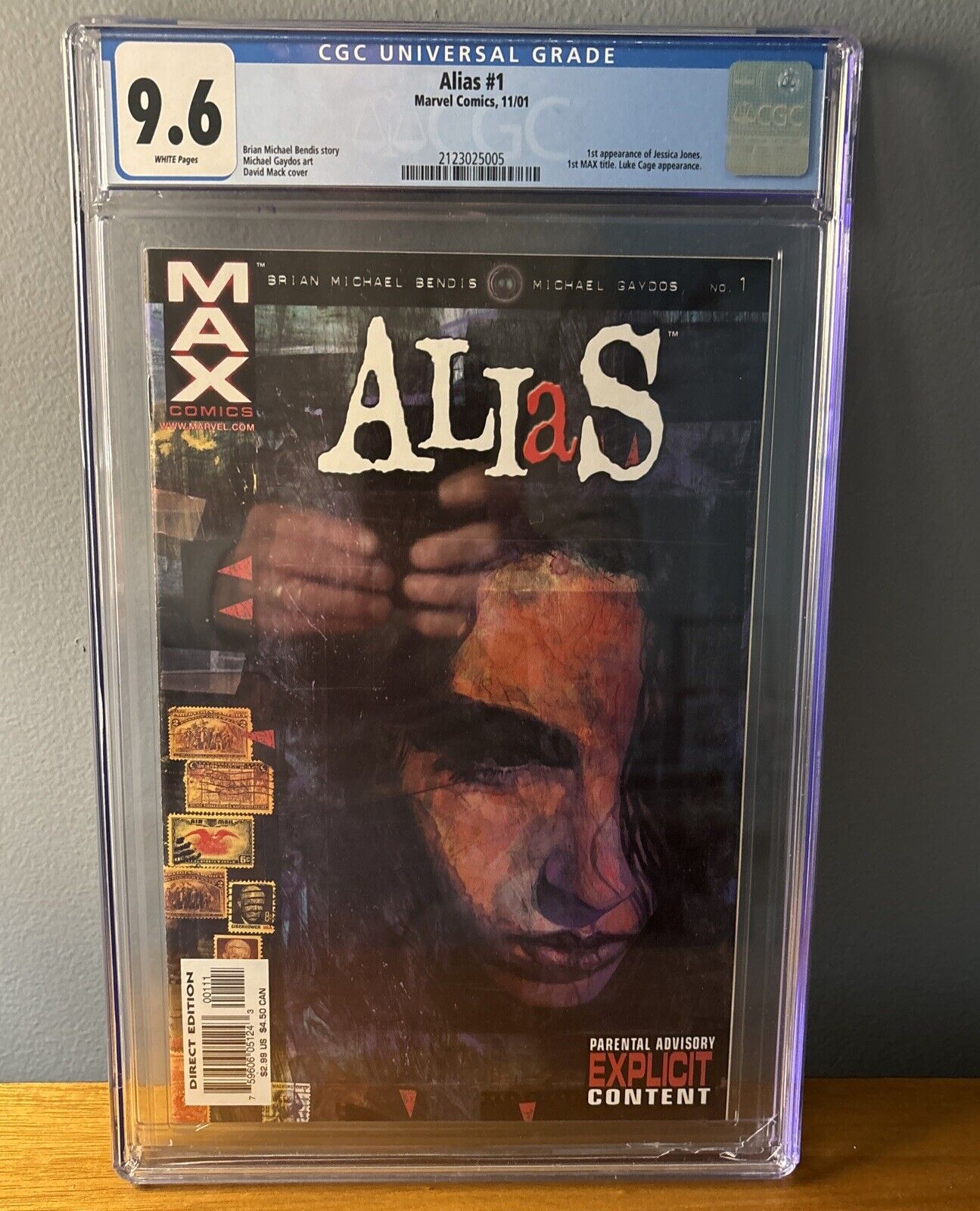 Alias #1 CGC 9.6 (Marvel/MAX, 2001) Key Issue 1st App. of Jessica Jones MCU