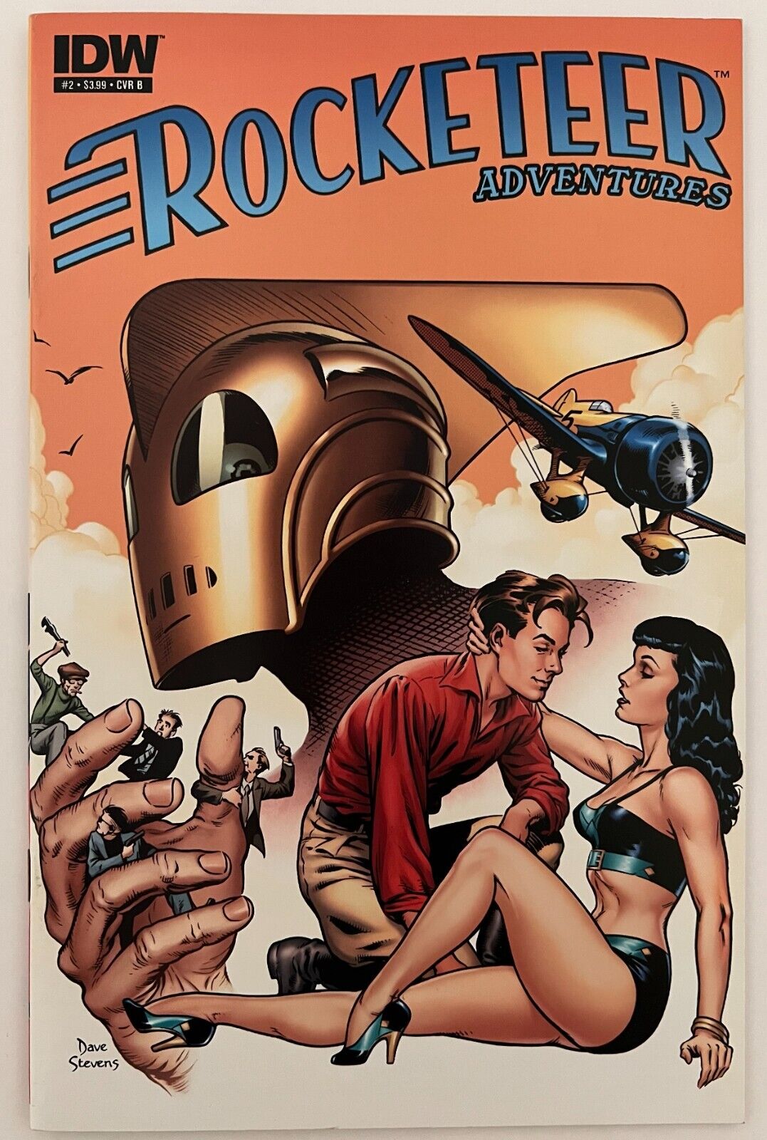 ROCKETEER ADVENTURES #2 Variant VF/NM 9.0 Dave Stevens Cover IDW HOT