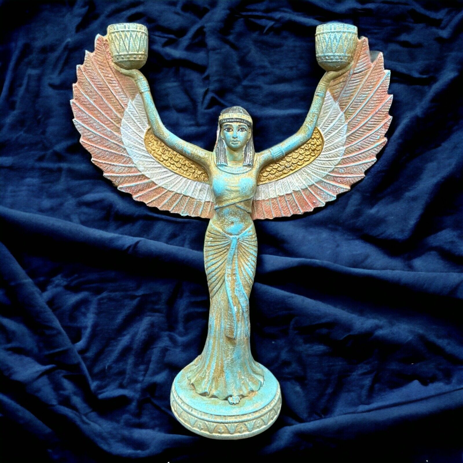 Ancient Egyptian Antiques BC Winged Isis Goddess of Fertility Pharaonic Rare BC