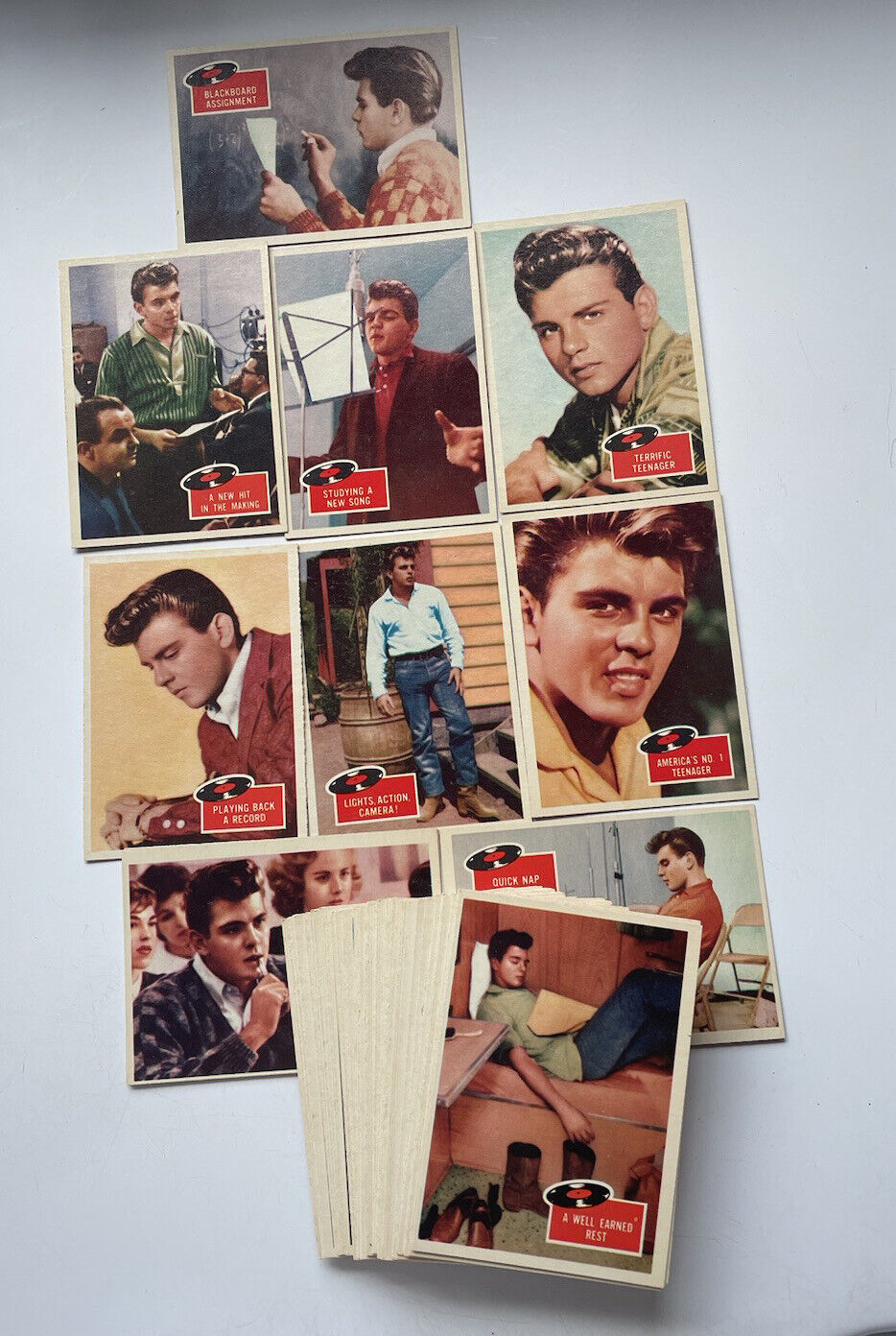 VINTAGE 1959 FABIAN 55 CARD SET  NMT Topps