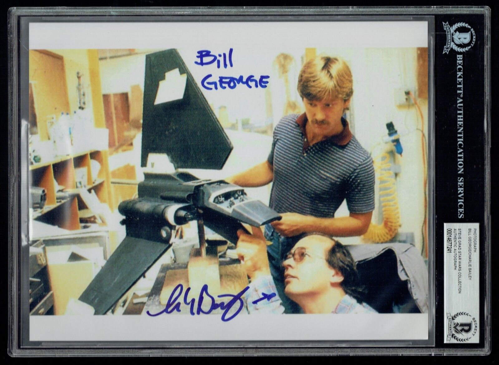 Bill George Charlie Bailey signed Autograph 8x10 Photo Model Maker Star Wars BAS