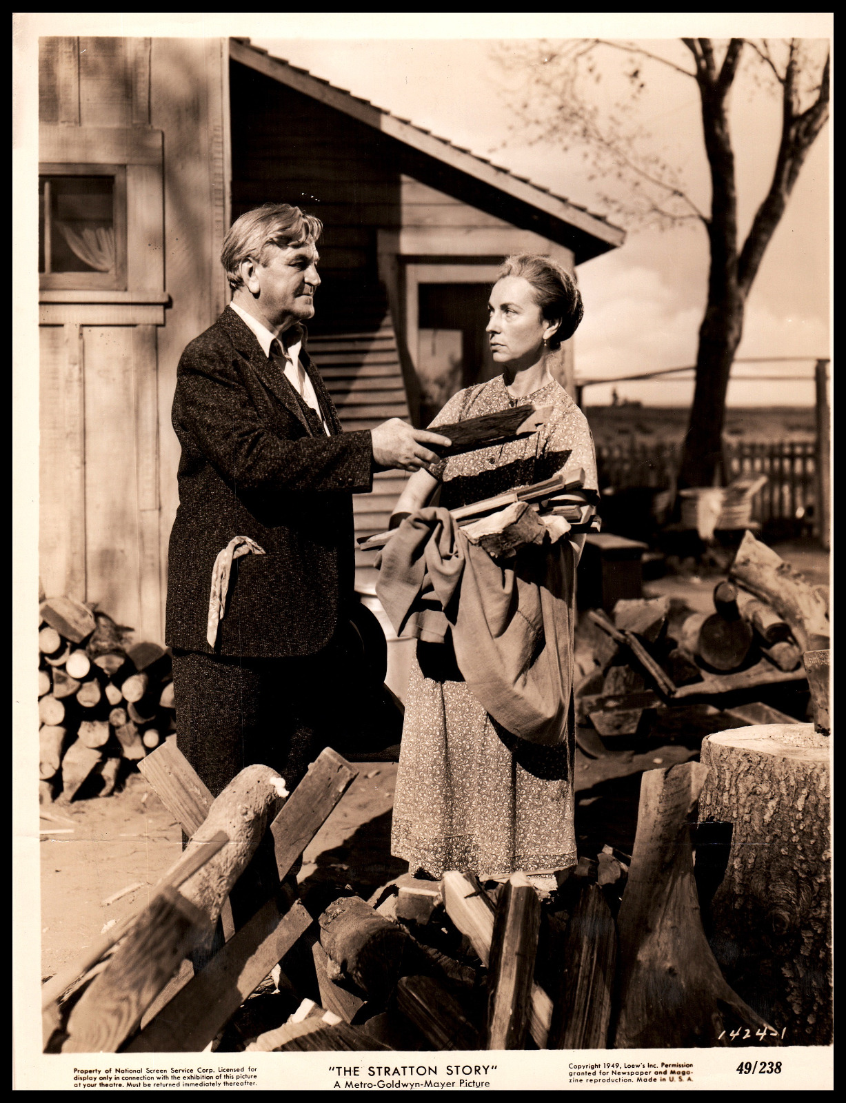 Agnes Moorehead + Frank Morgan in The Stratton Story (1949) Movie Photo M 205